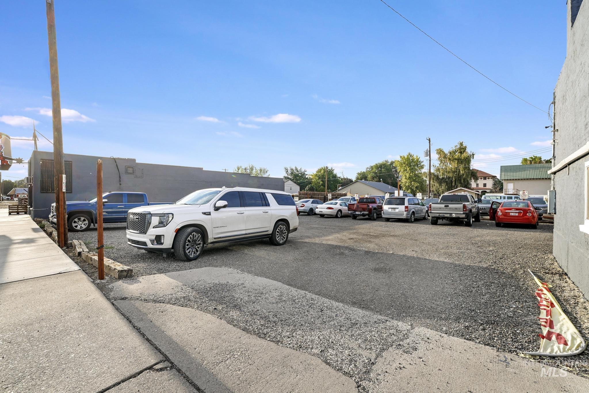 View of uncovered parking lot