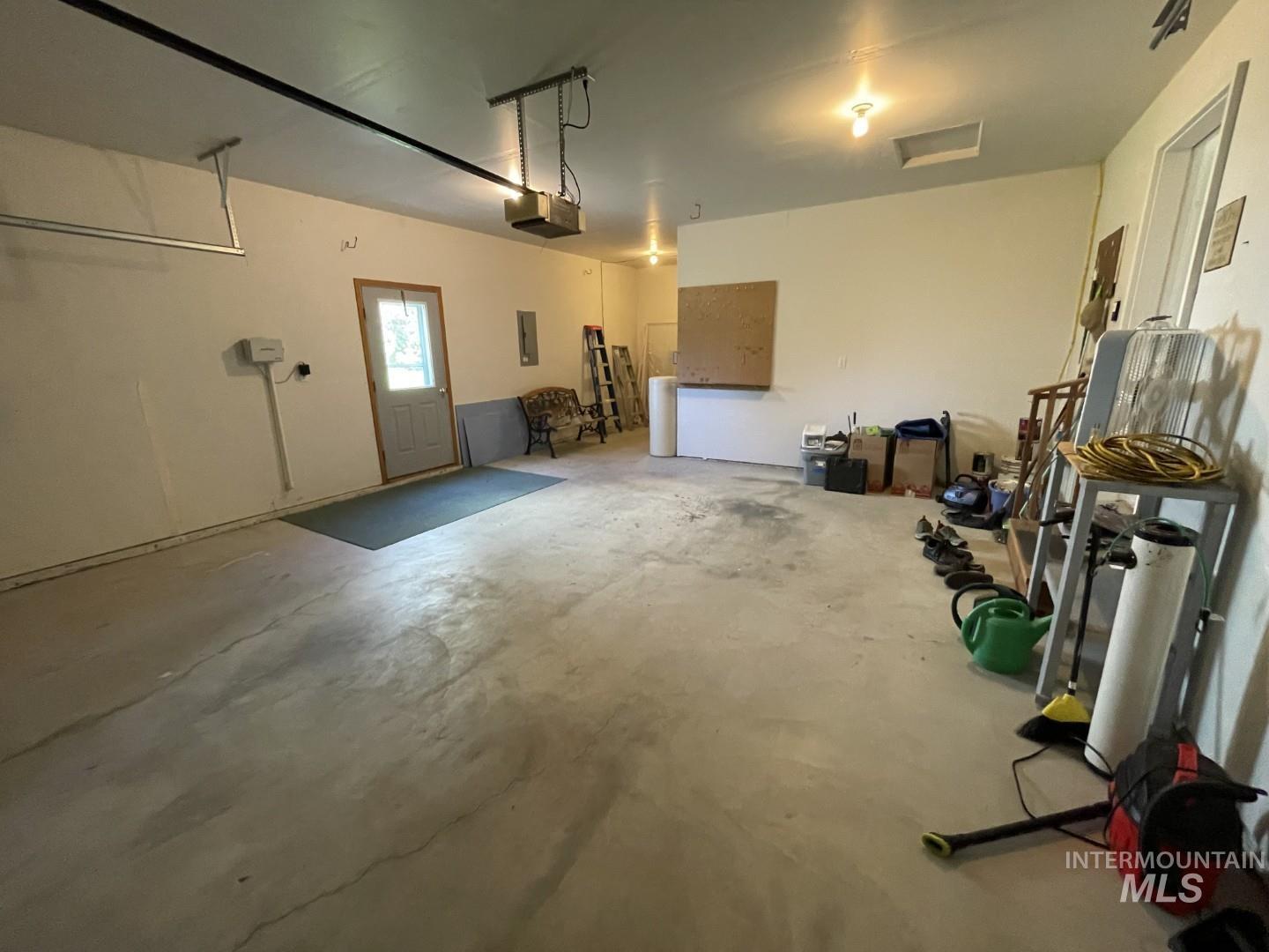 Garage with electric panel