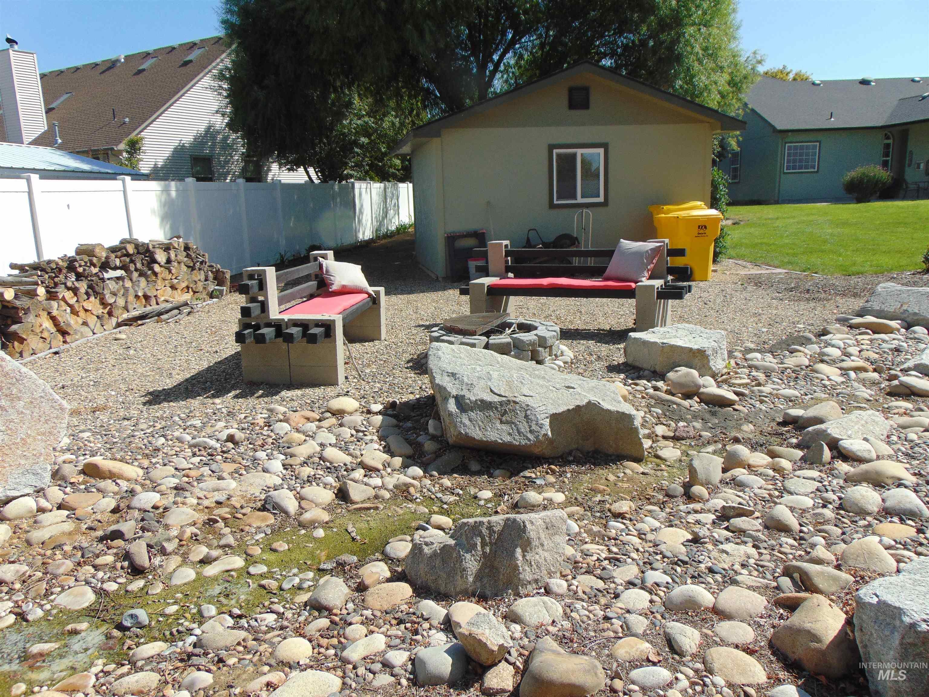 View of yard with a patio