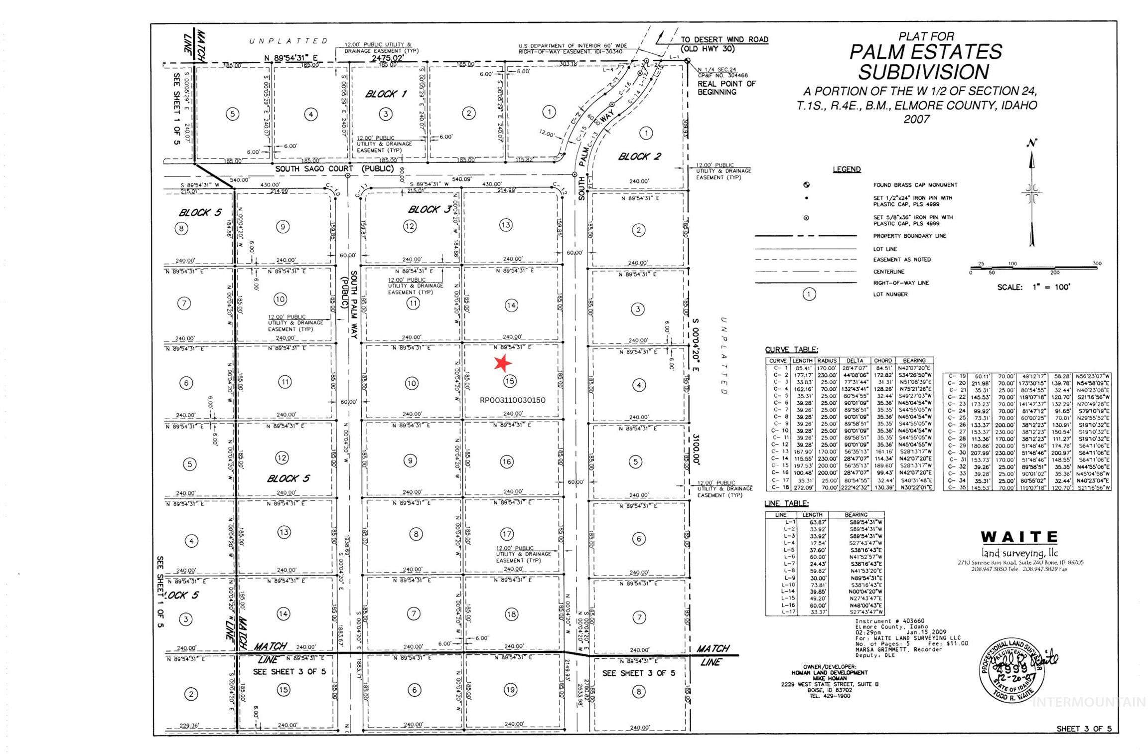 Lot 15/Blk 3 S Palm Way, Mayfield, Idaho 83647, Land For Sale, Price $240,000, 98961943