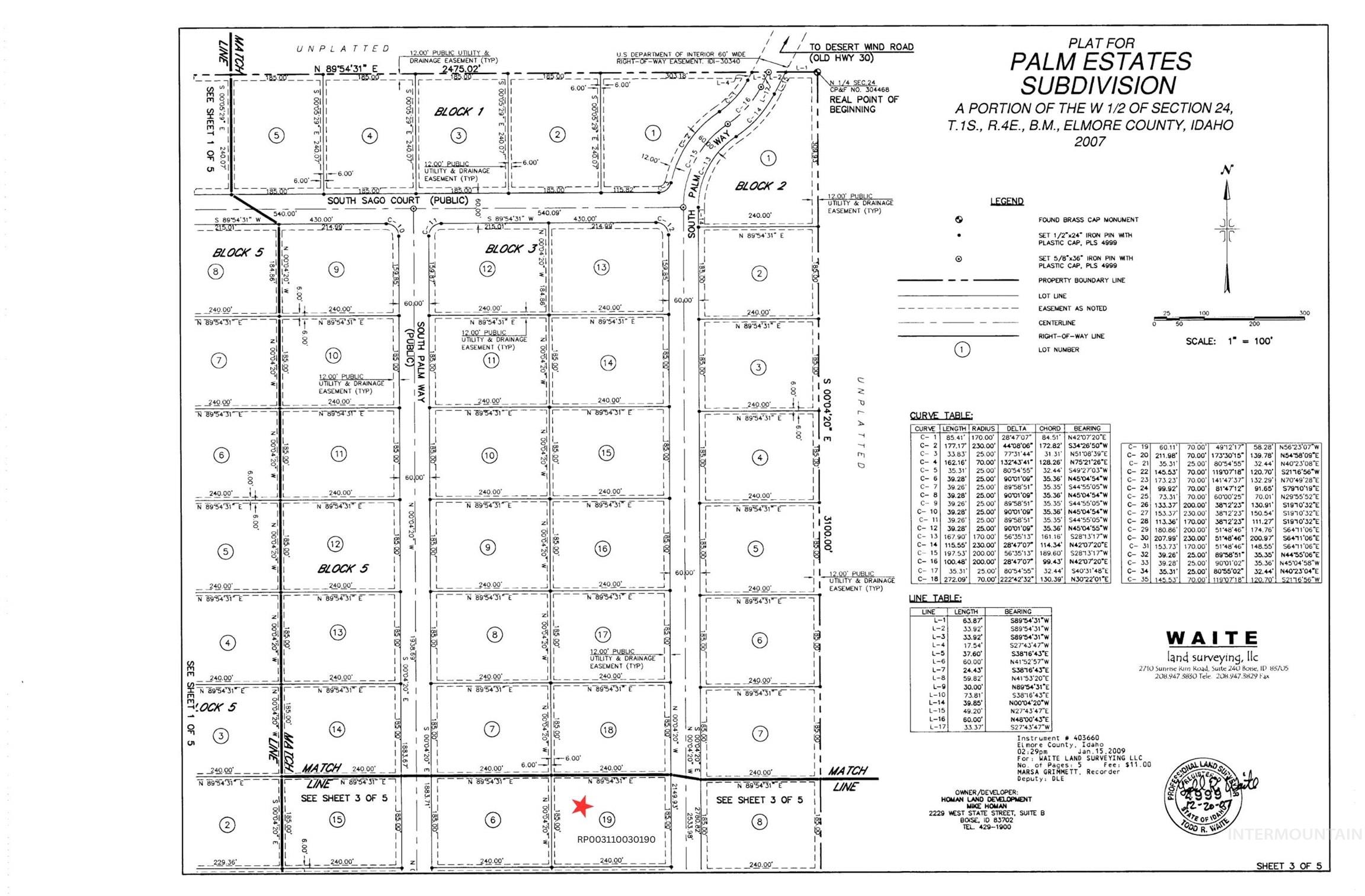 Lot 19/Blk 3 S Palm Way, Mayfield, Idaho 83647, Land For Sale, Price $240,000, 98961947