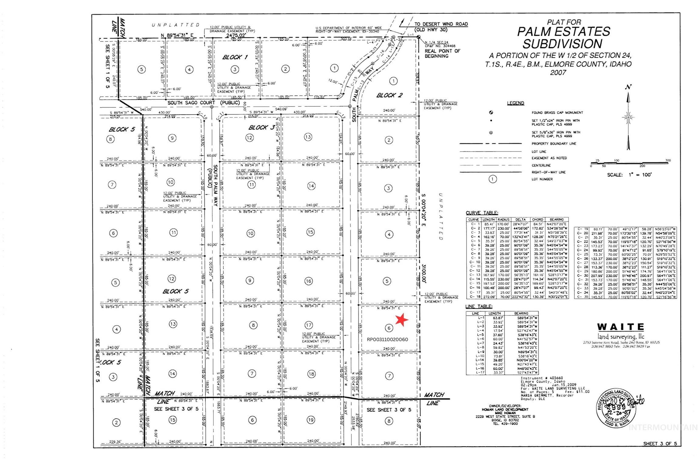 Lot 6/Blk 2 S Palm Way, Mayfield, Idaho 83647, Land For Sale, Price $240,000, 98961949
