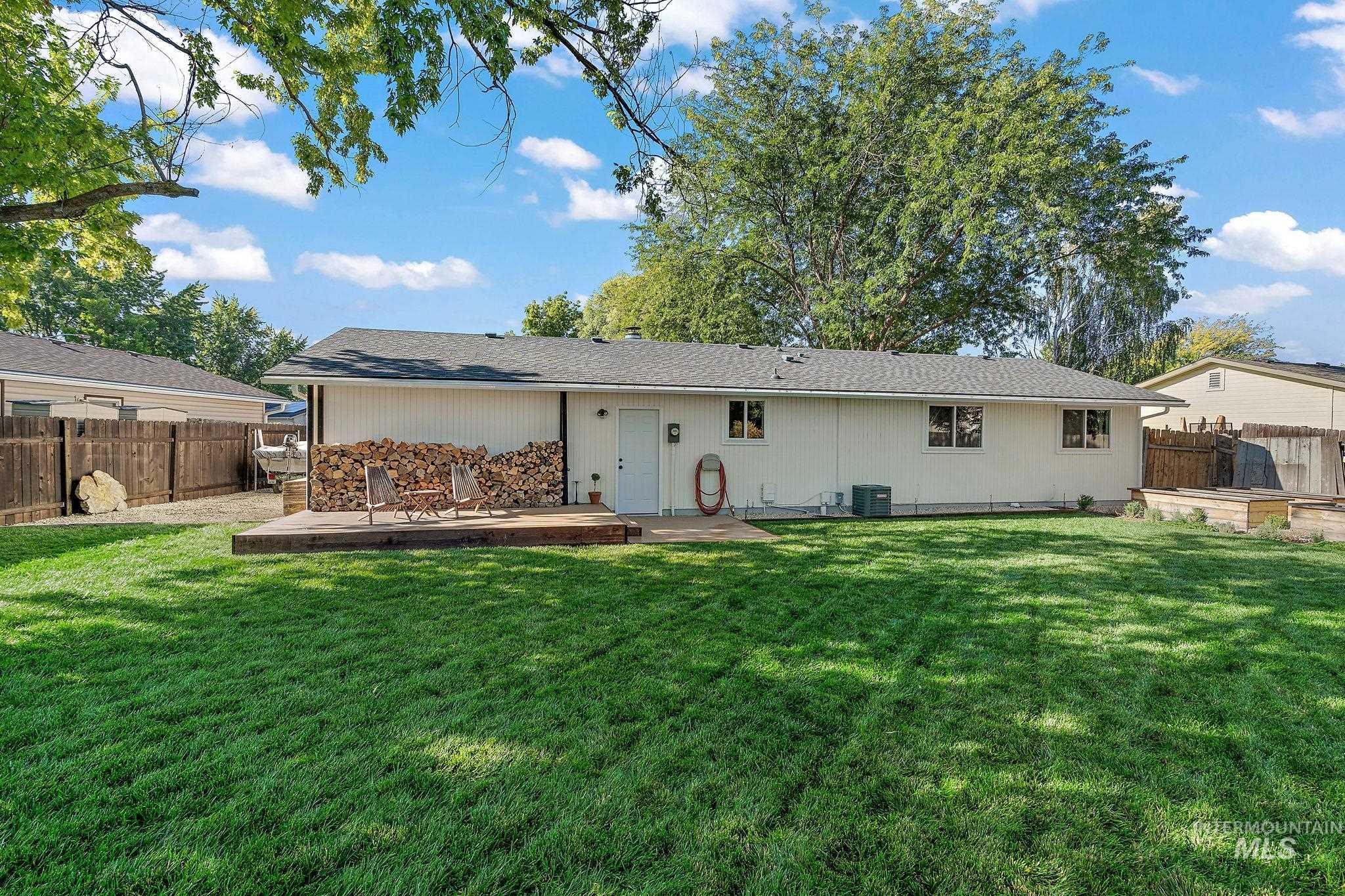 Back of house featuring a fenced backyard and a patio