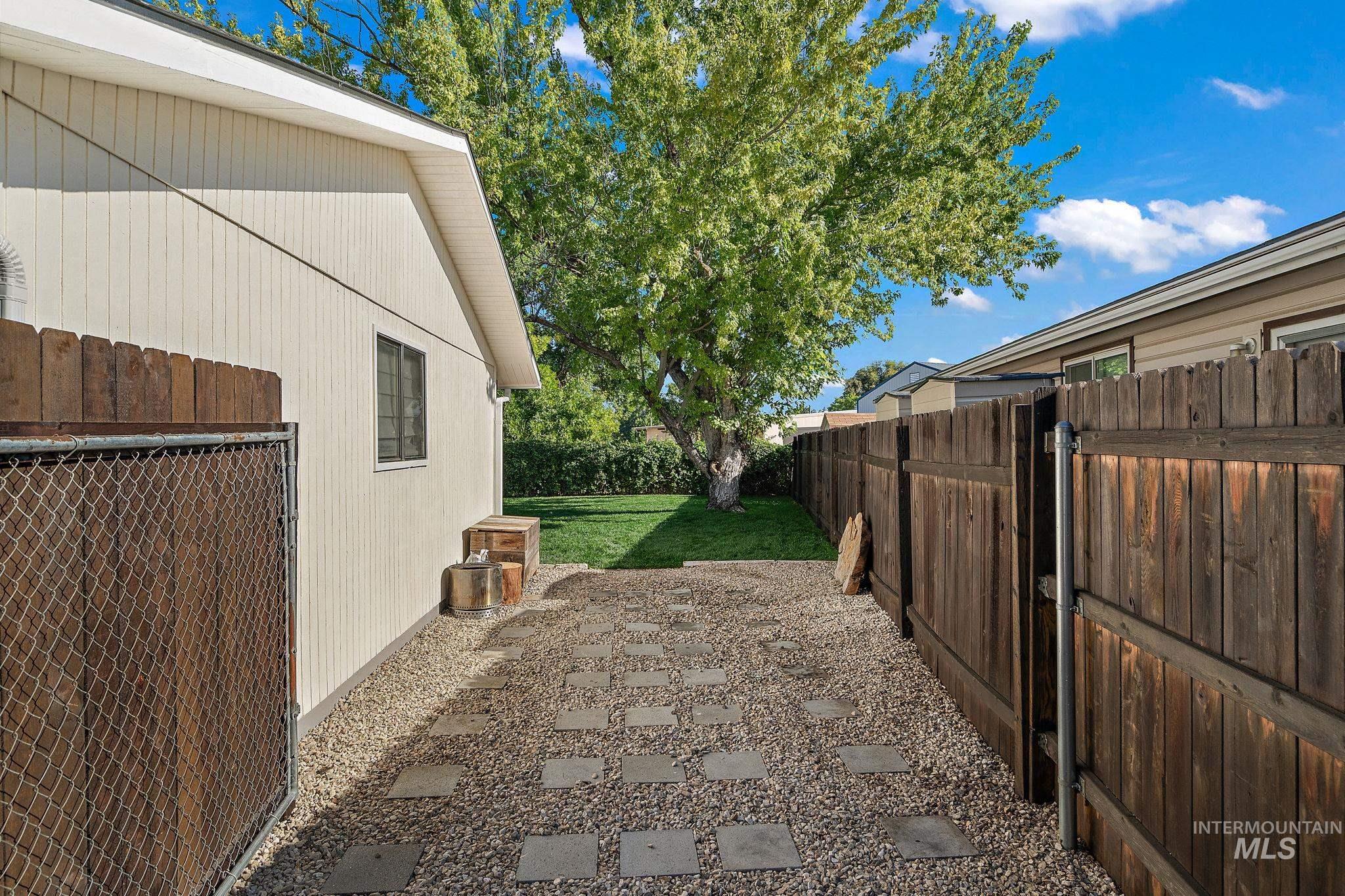 View of yard with a patio area
