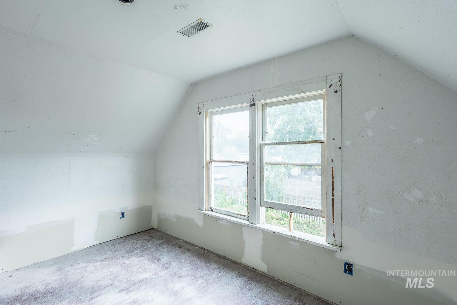 Additional living space with lofted ceiling
