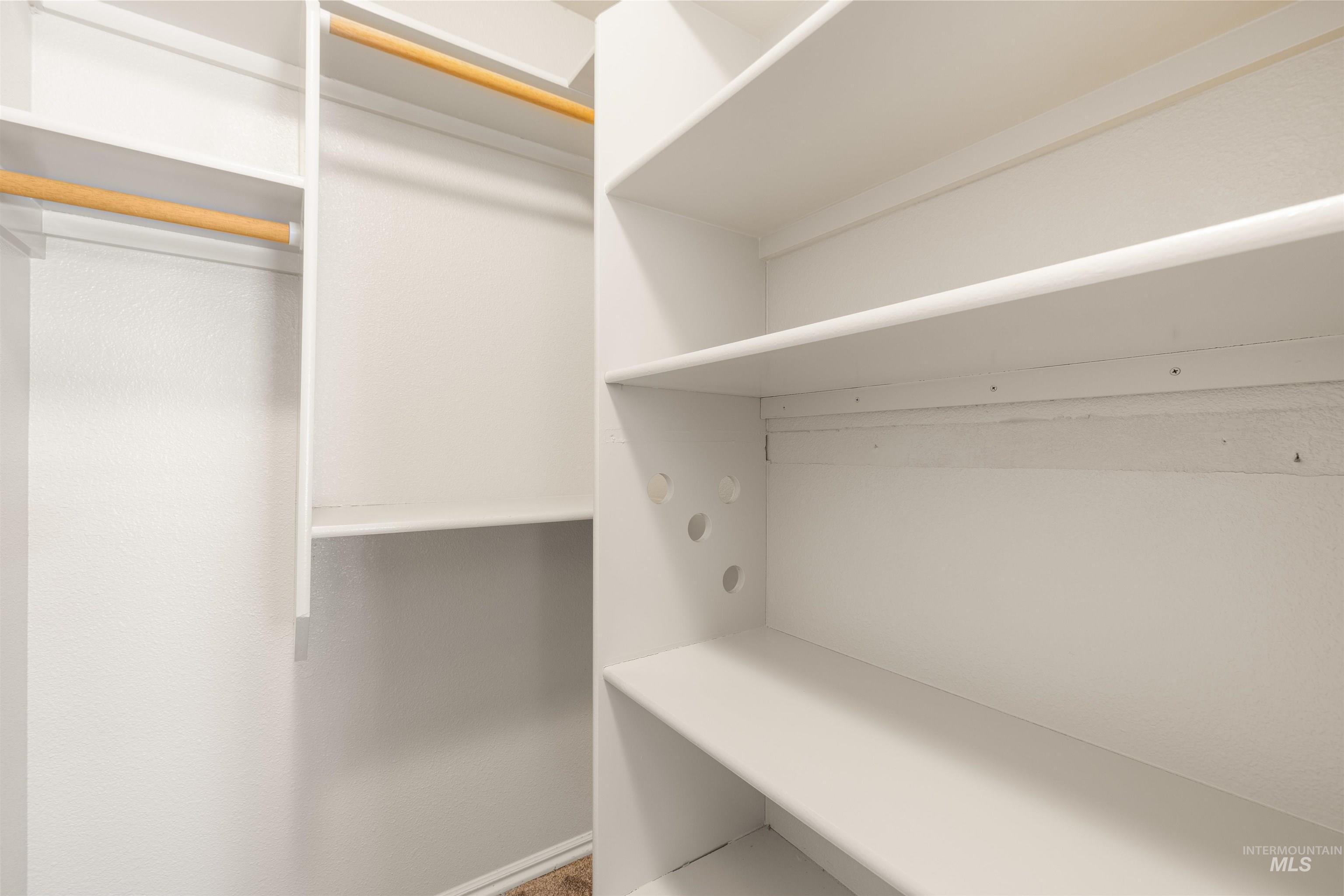 View of spacious closet