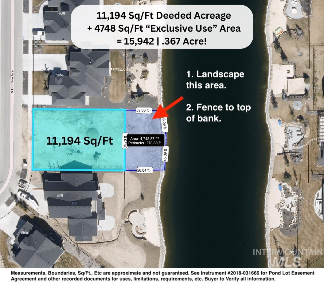 1370 N Honalee Ave, Eagle, Idaho 83616, Land For Sale, Price $650,000, 98962264