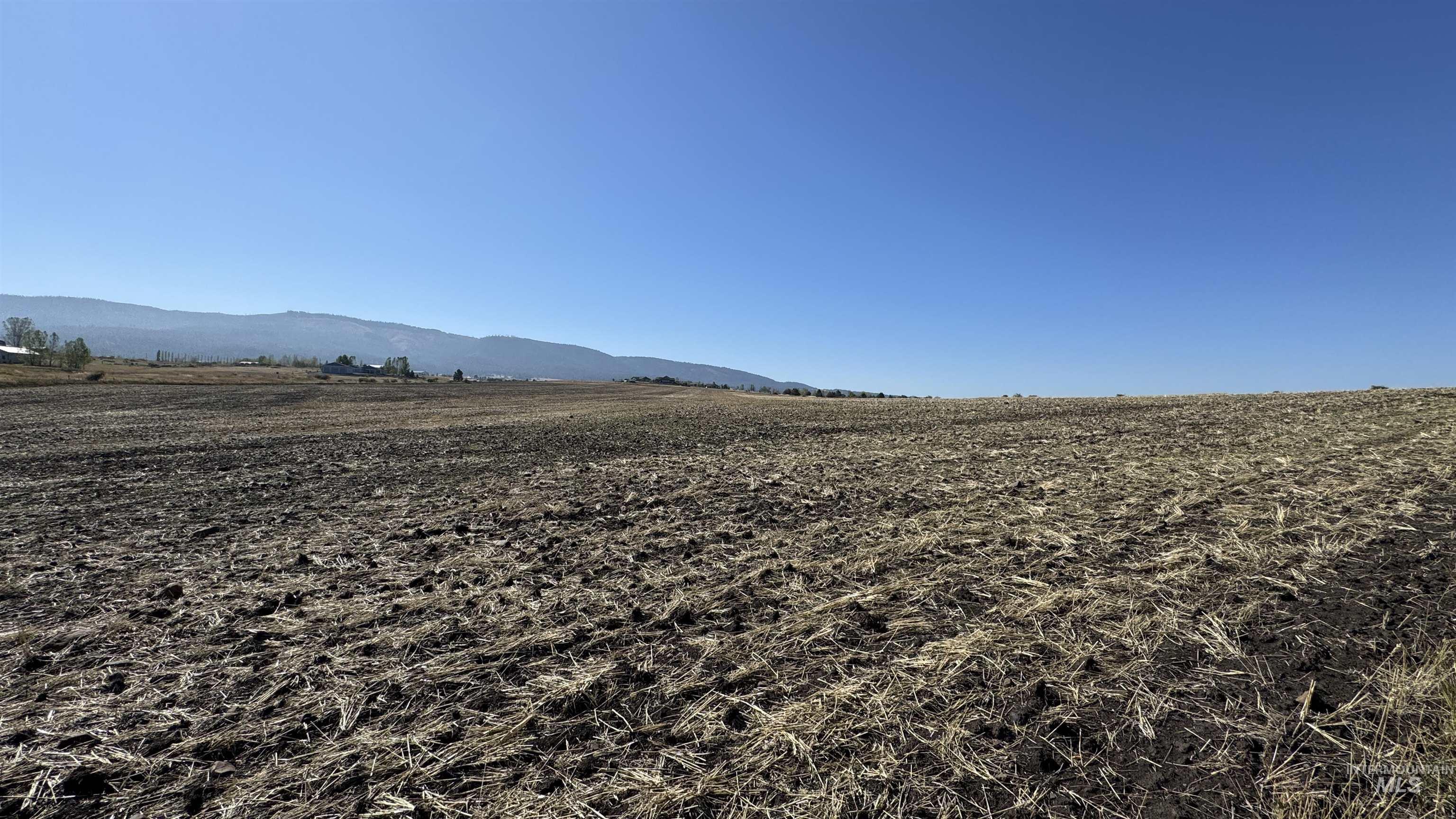 View of mountain background with rural landscape