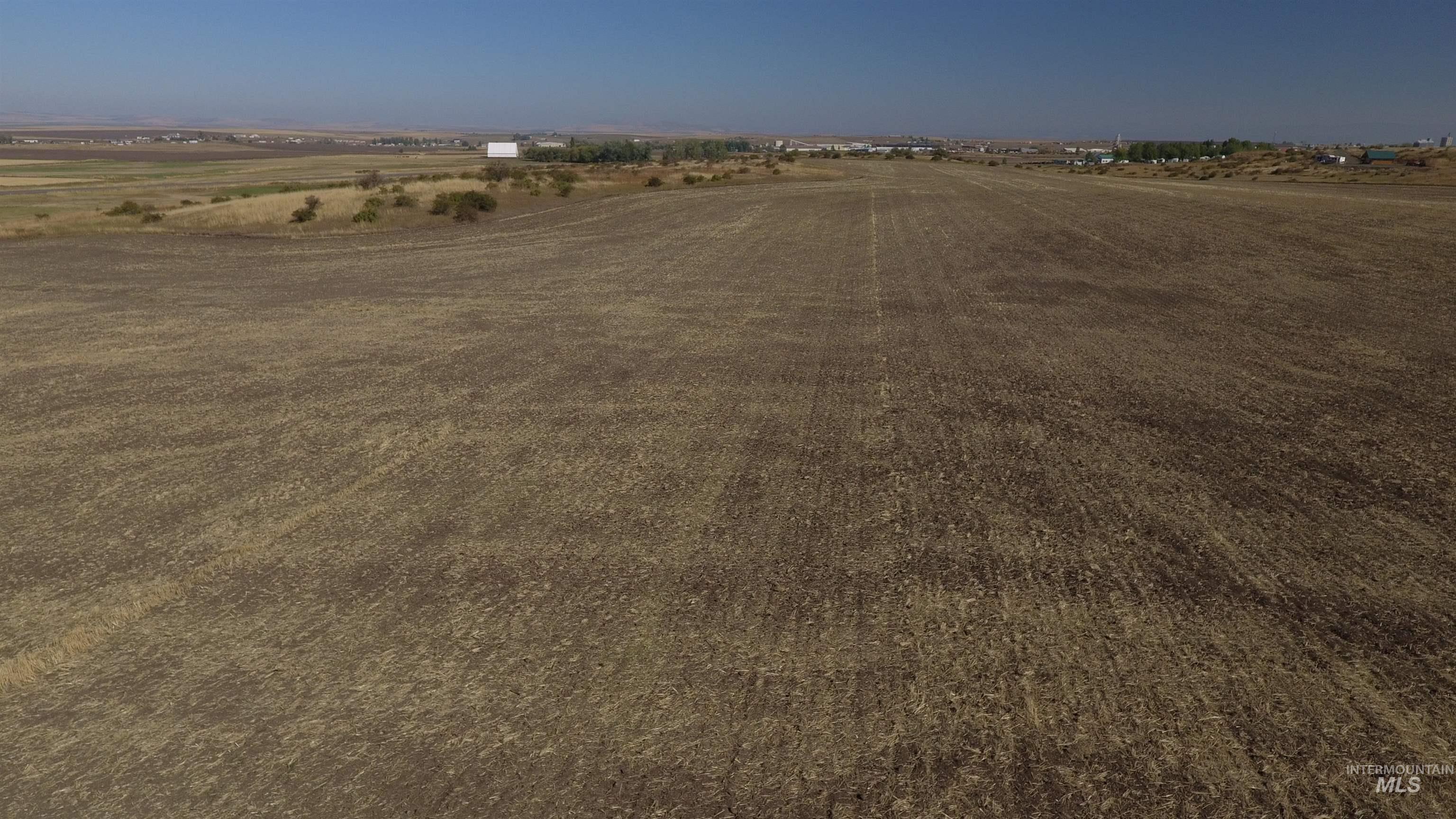 Aerial view of sparsely populated area