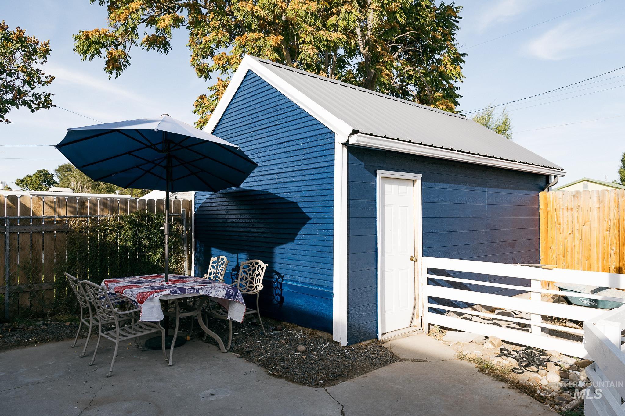View of outbuilding