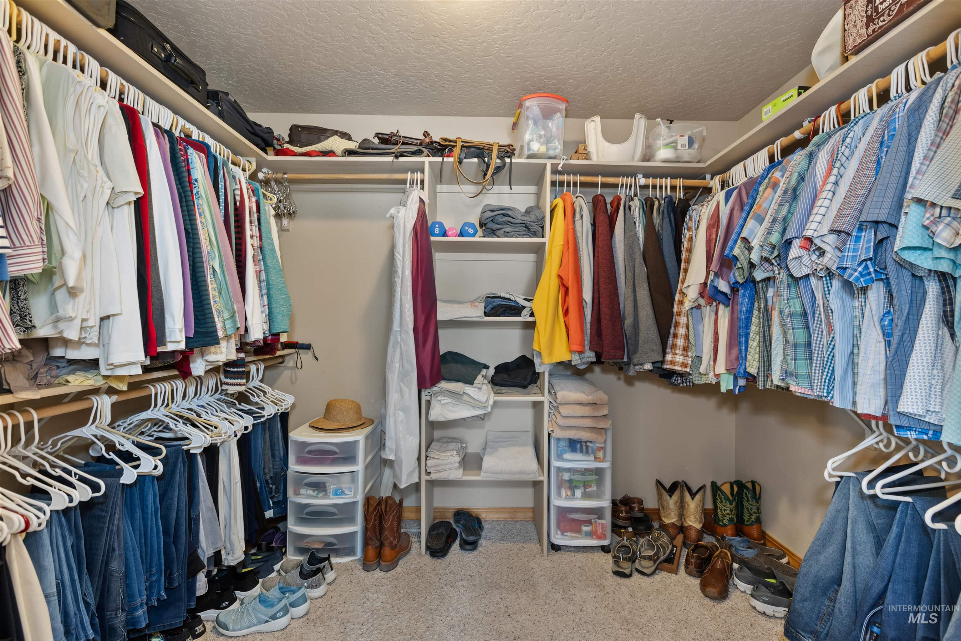 View of spacious closet
