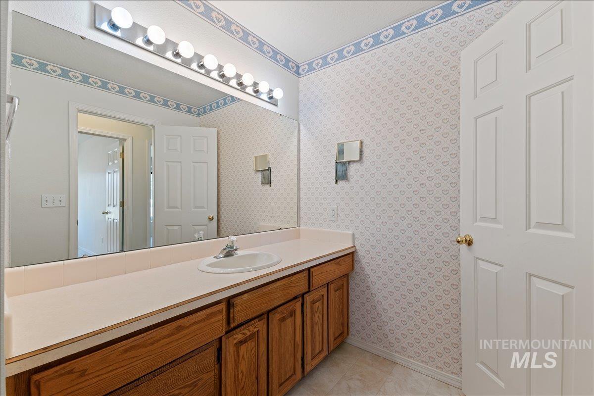 Bathroom featuring vanity