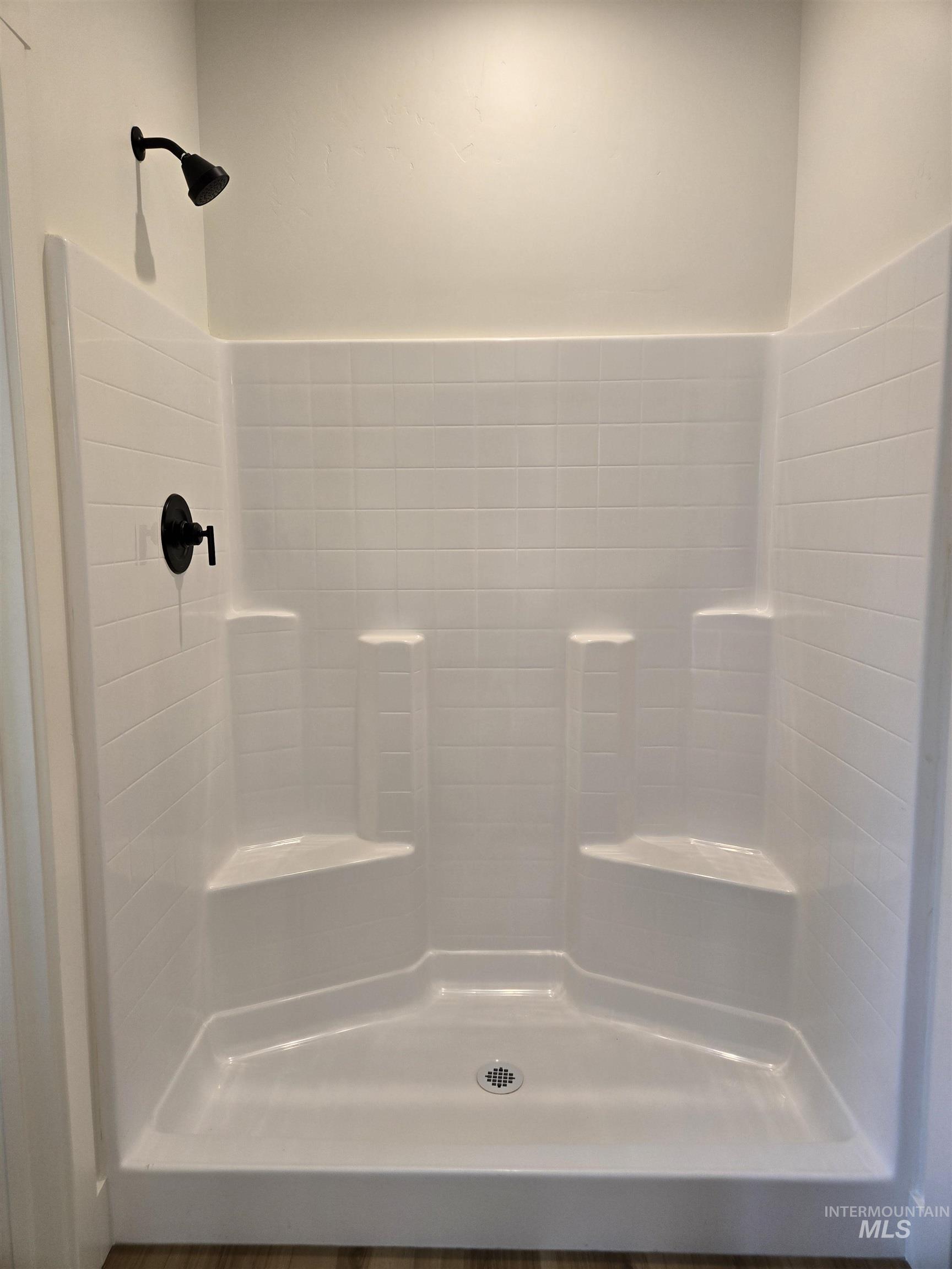 Bathroom with a shower stall