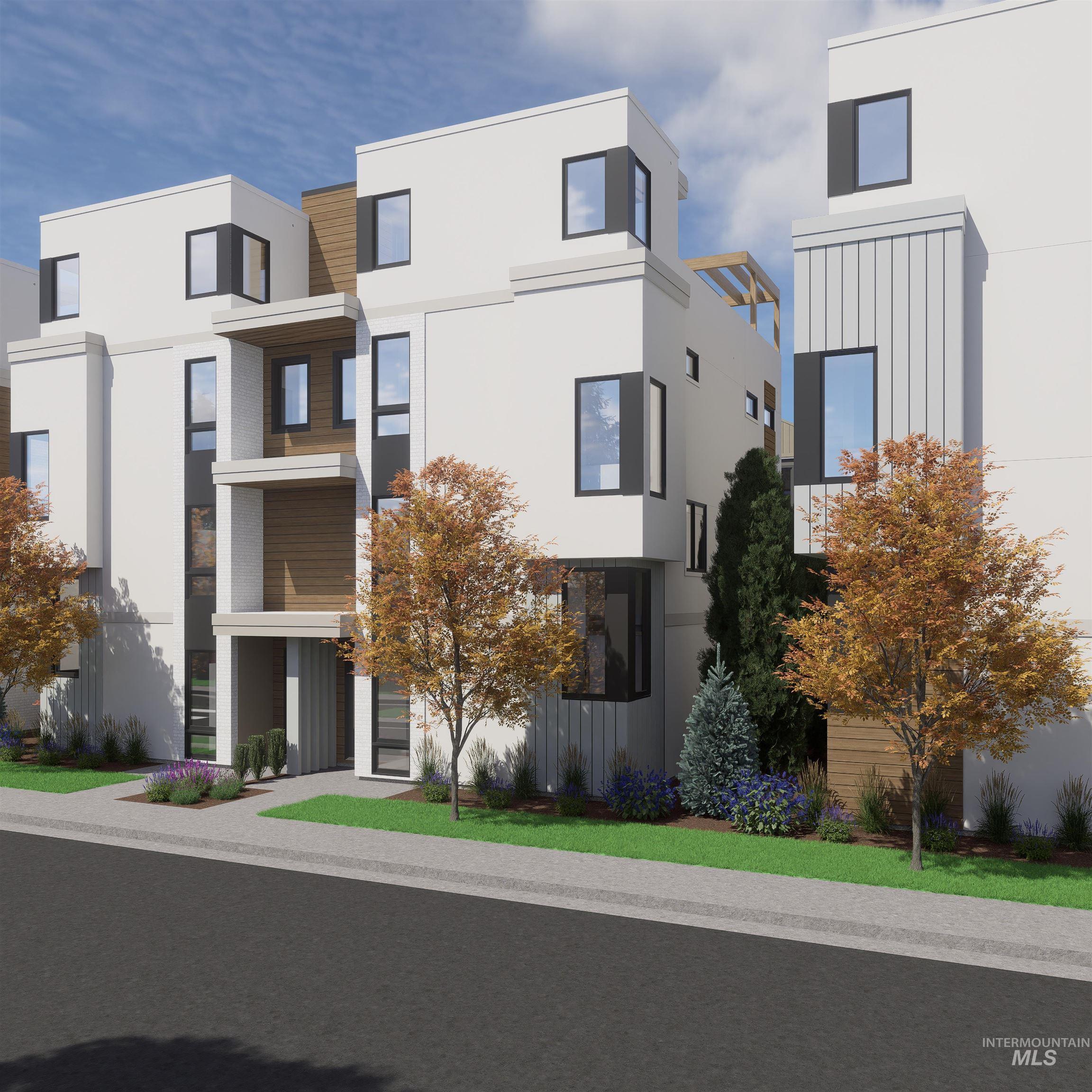 View of building exterior with a residential view