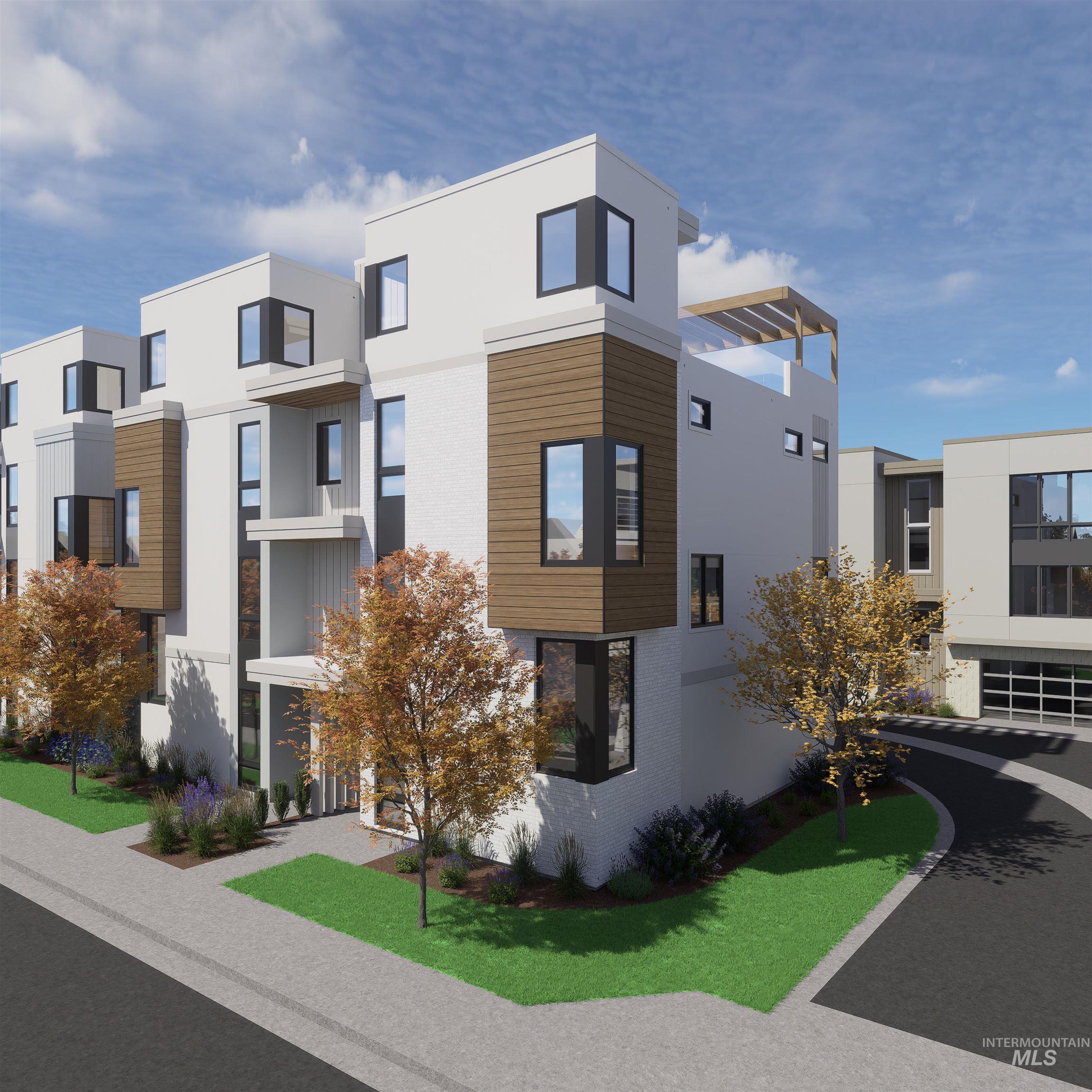 View of building exterior featuring a residential view