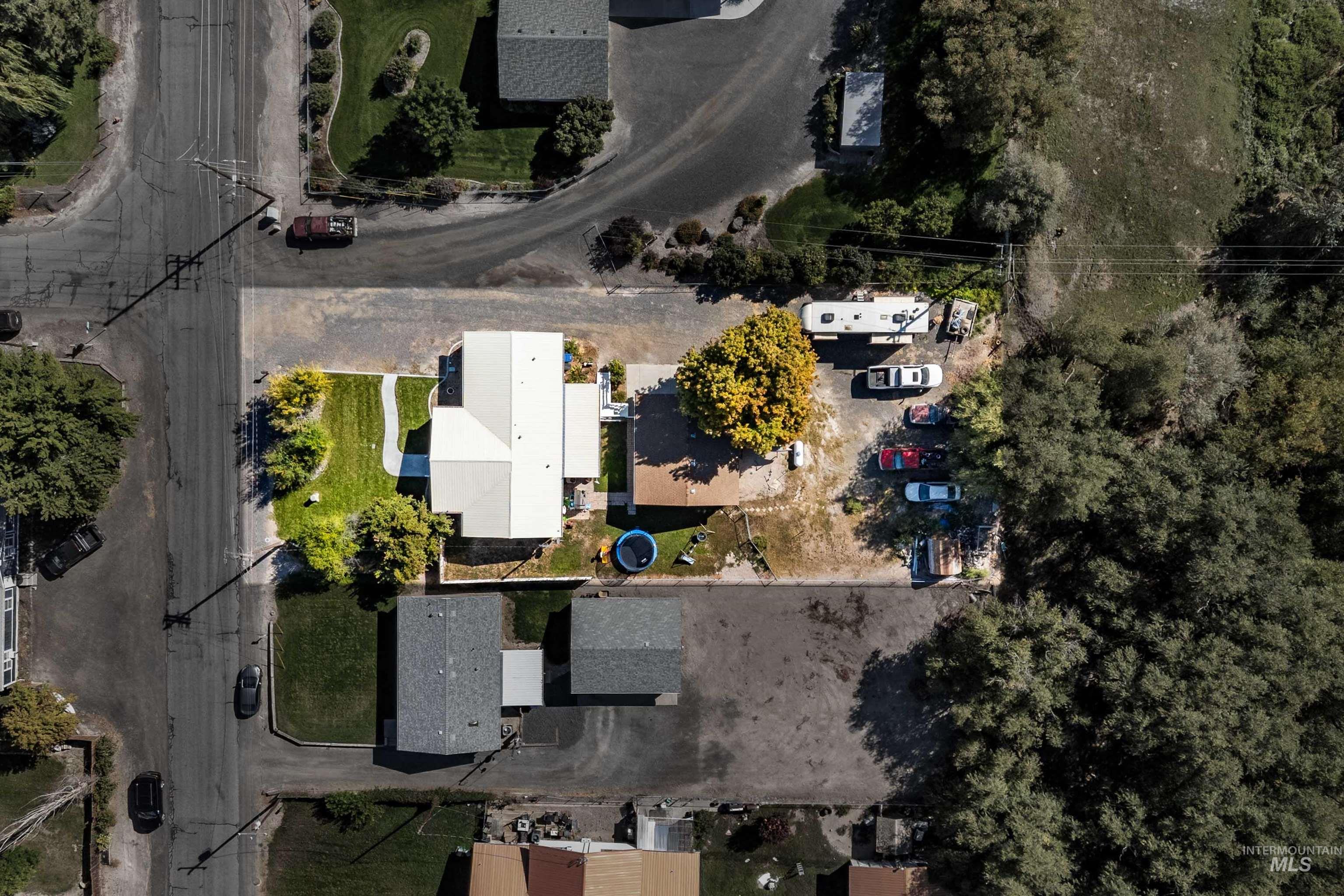 Aerial overview of property's location