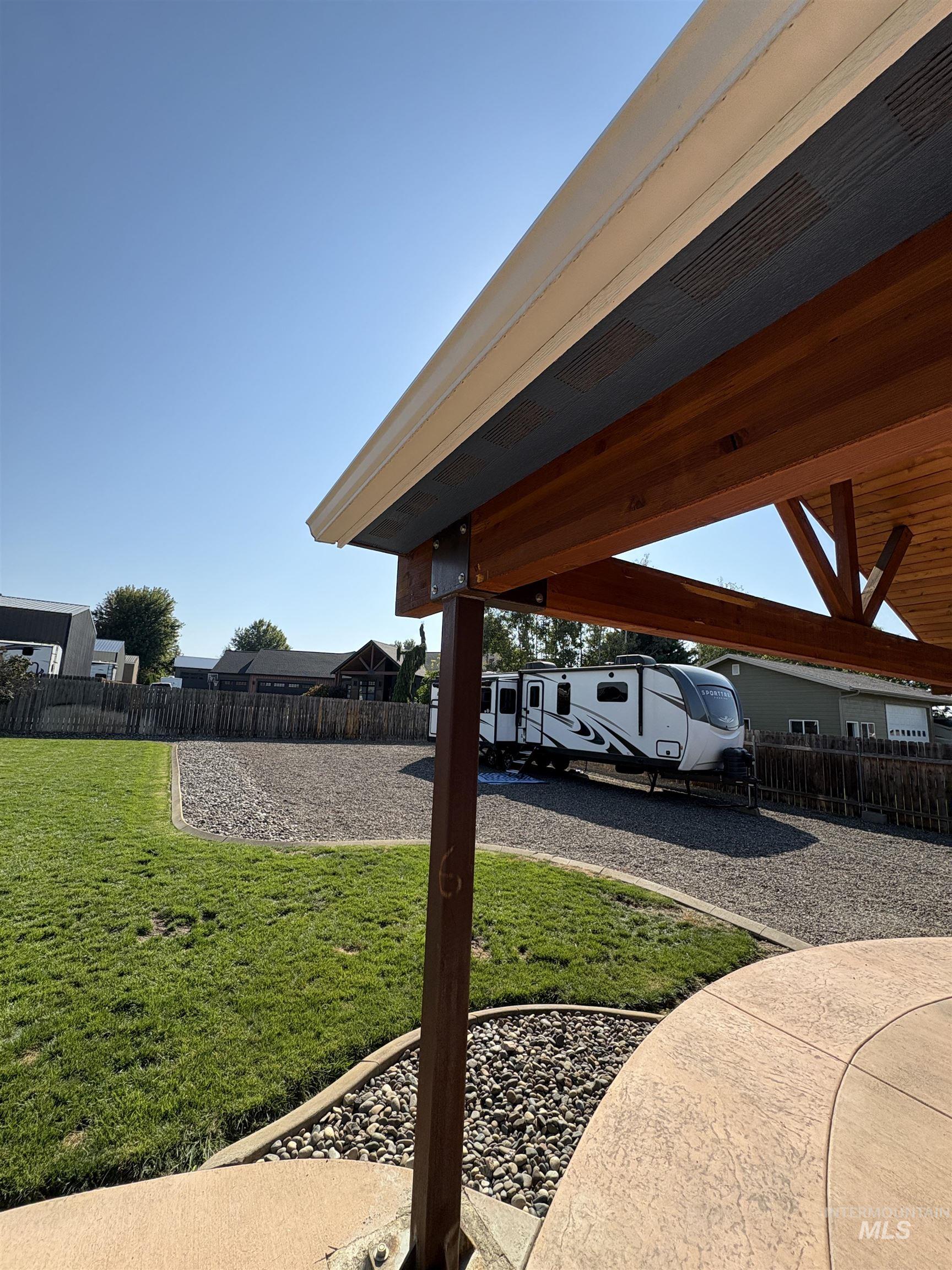 View of yard featuring a patio area