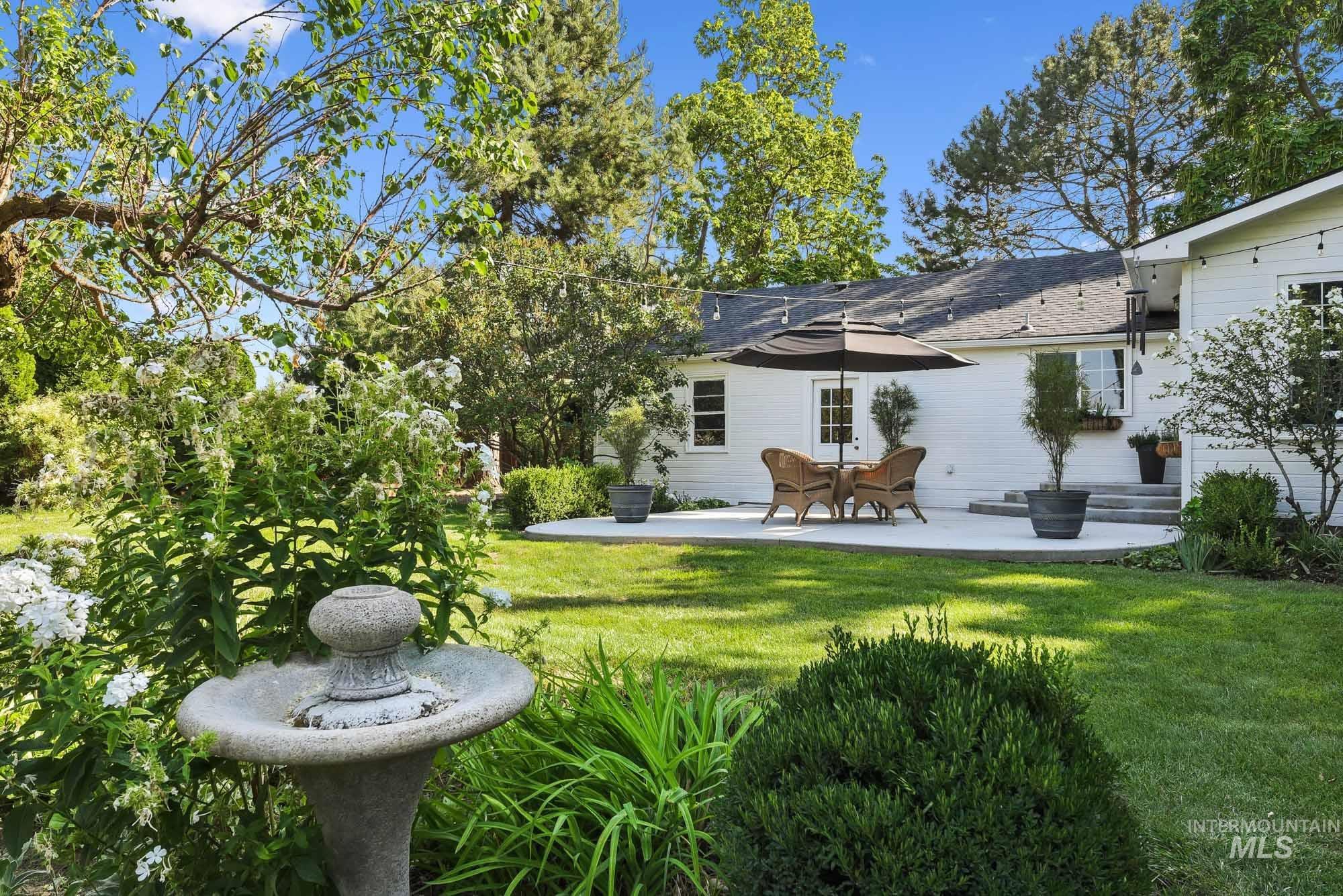 View of Backyard featuring the patio and view of the back of the home