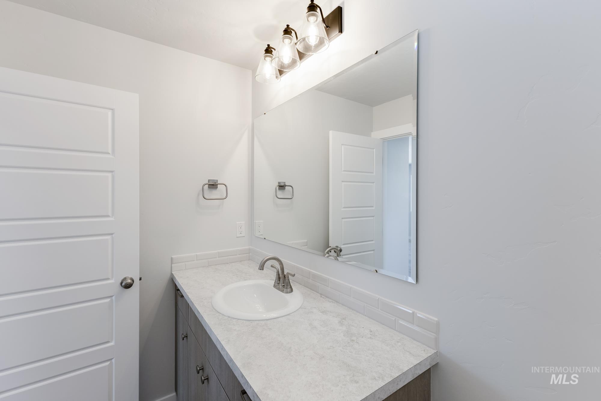 Bathroom featuring vanity