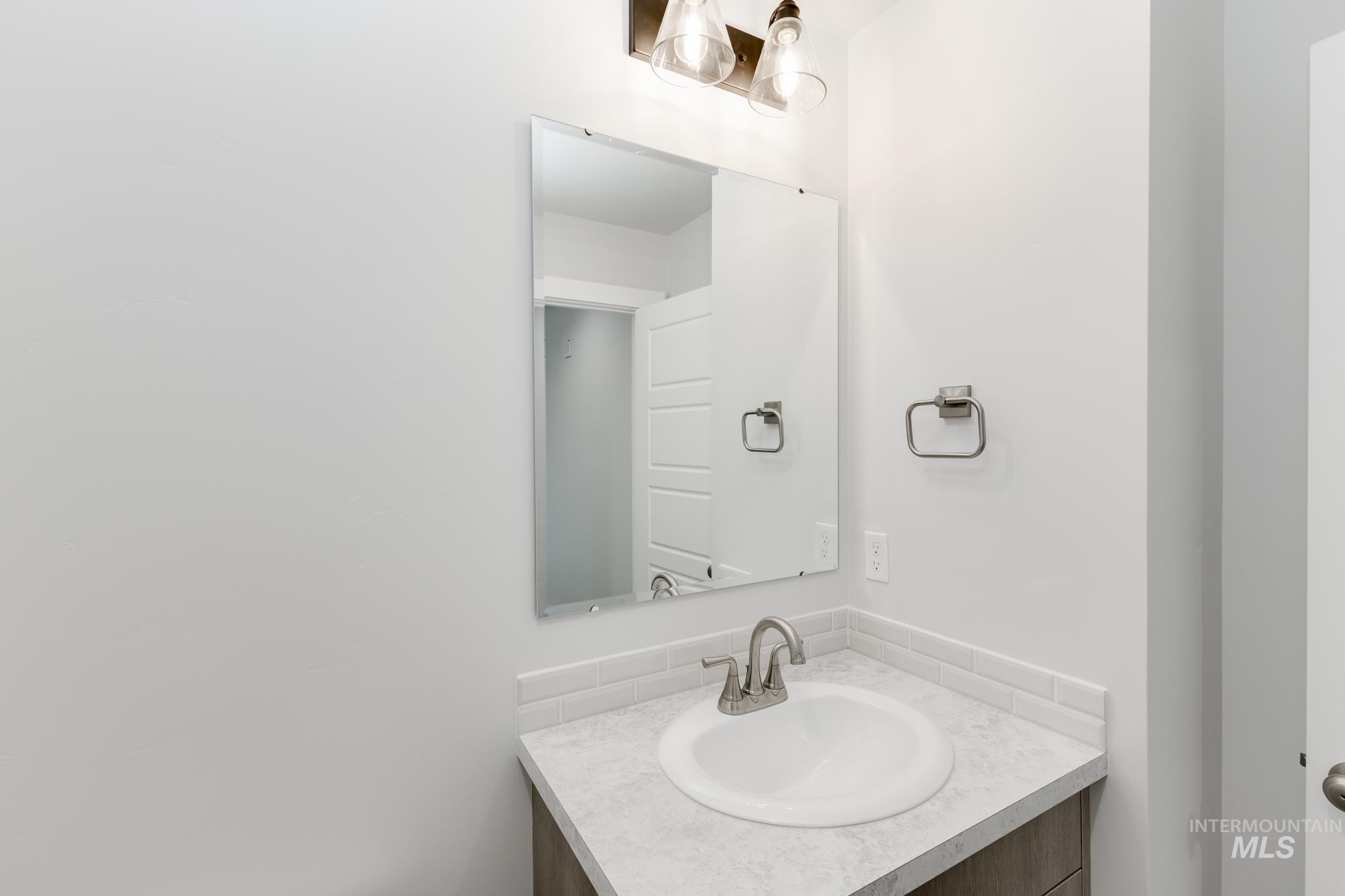 Bathroom featuring vanity