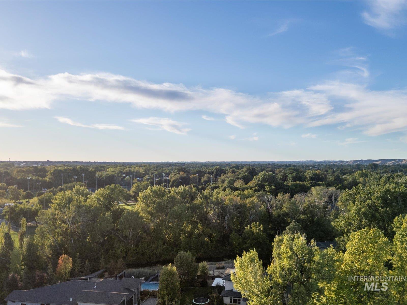 View of property location with a forest
