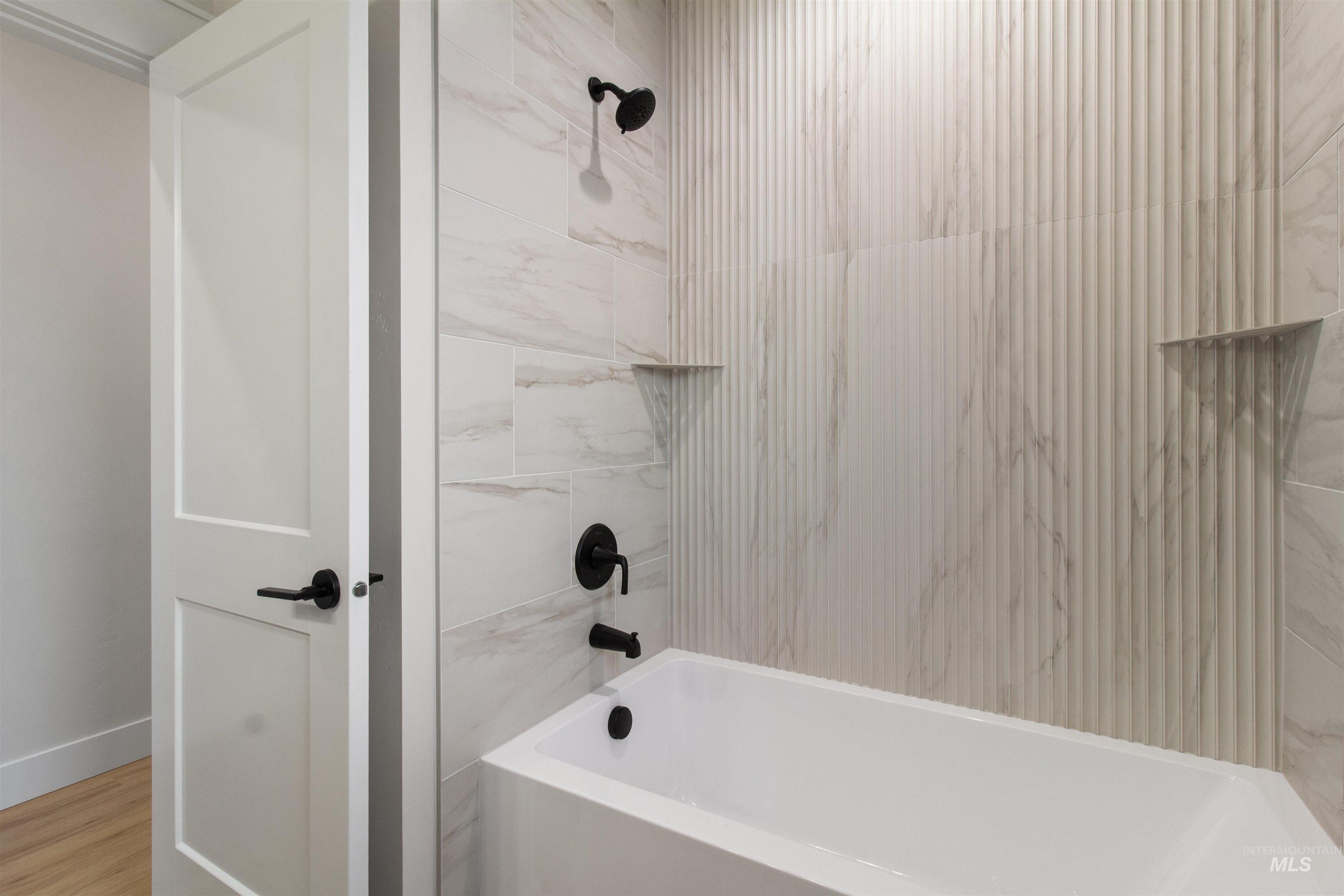 Full bathroom featuring shower / bath combination