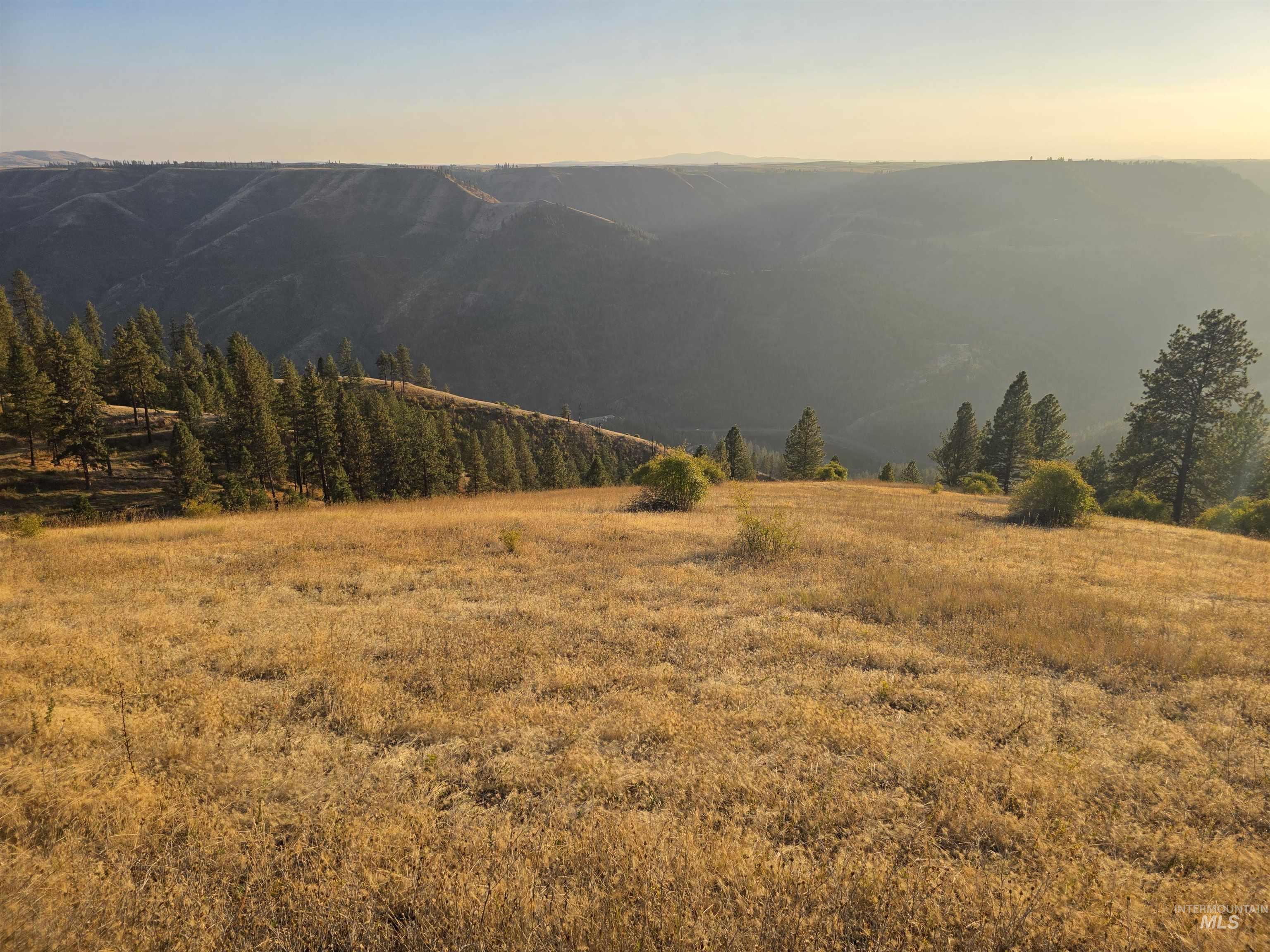 Mountain view with rural landscape