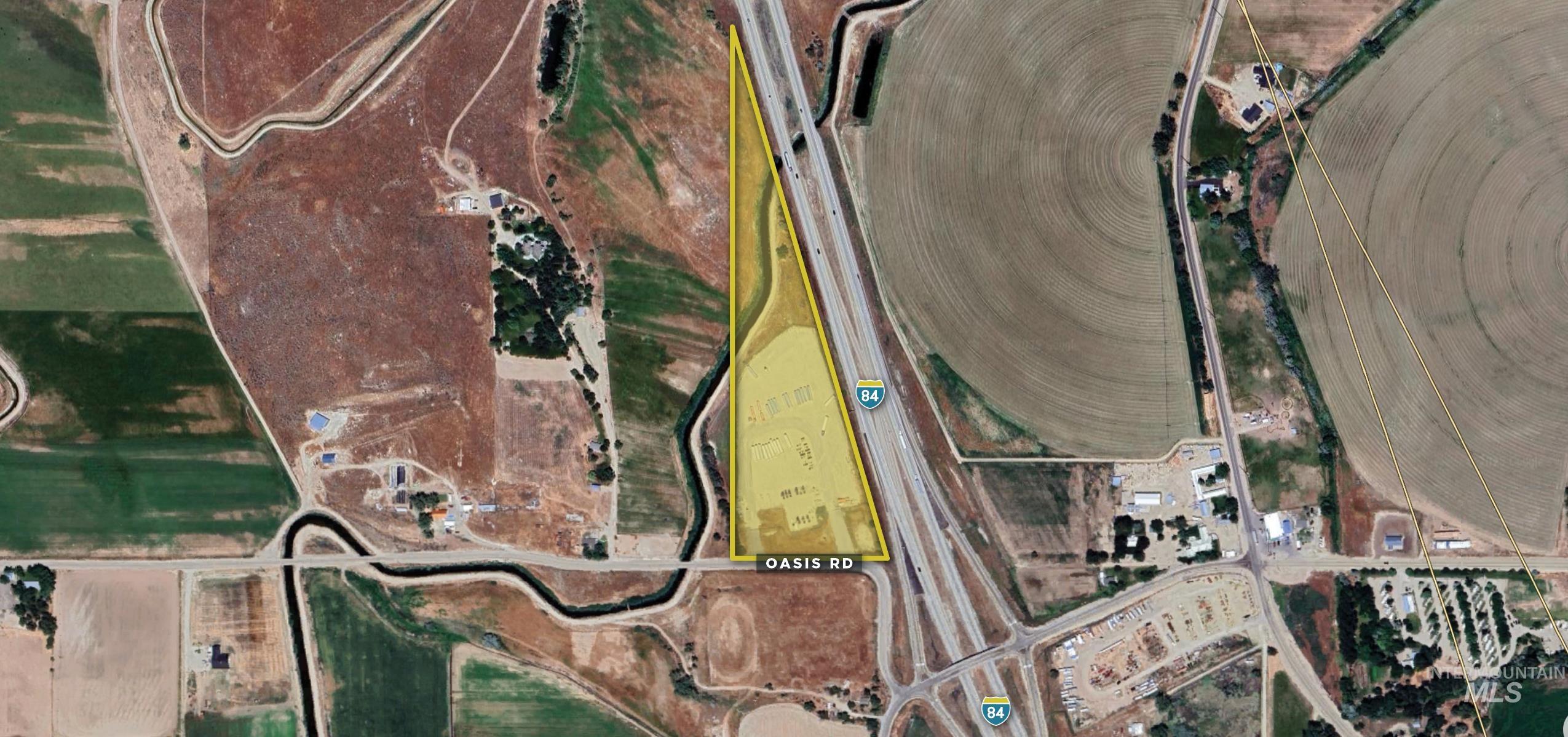 Aerial view of property's location