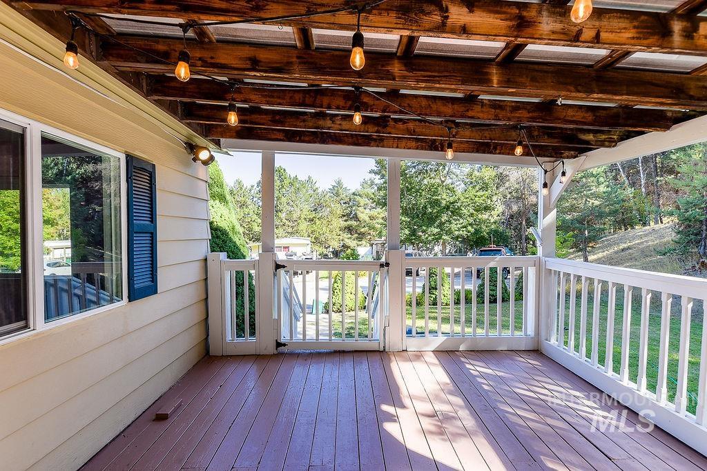 View of wooden terrace