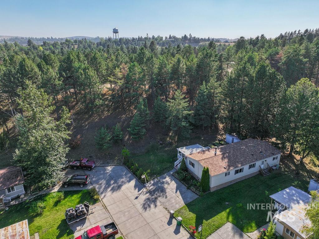 View from above of property