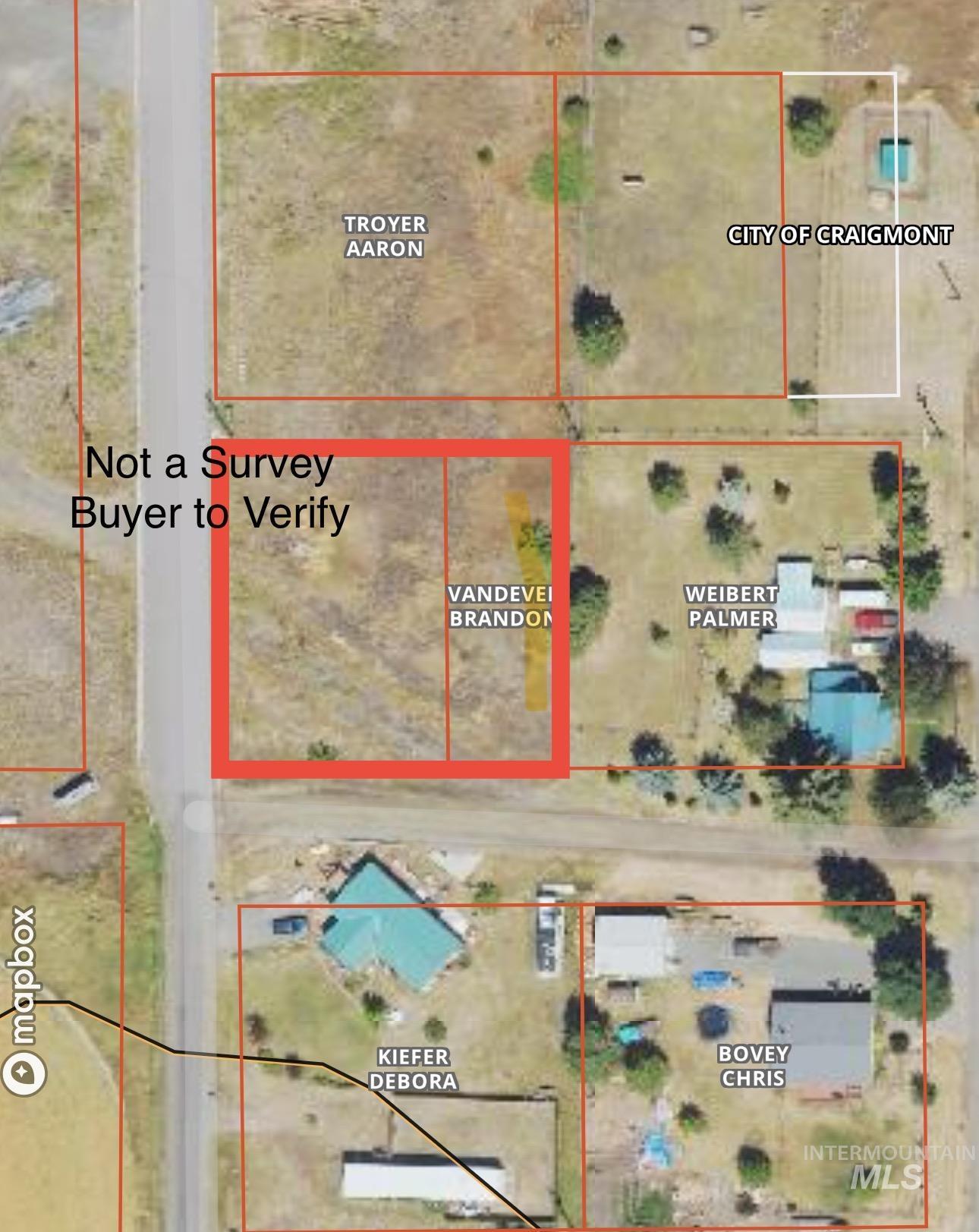Aerial view of property's location