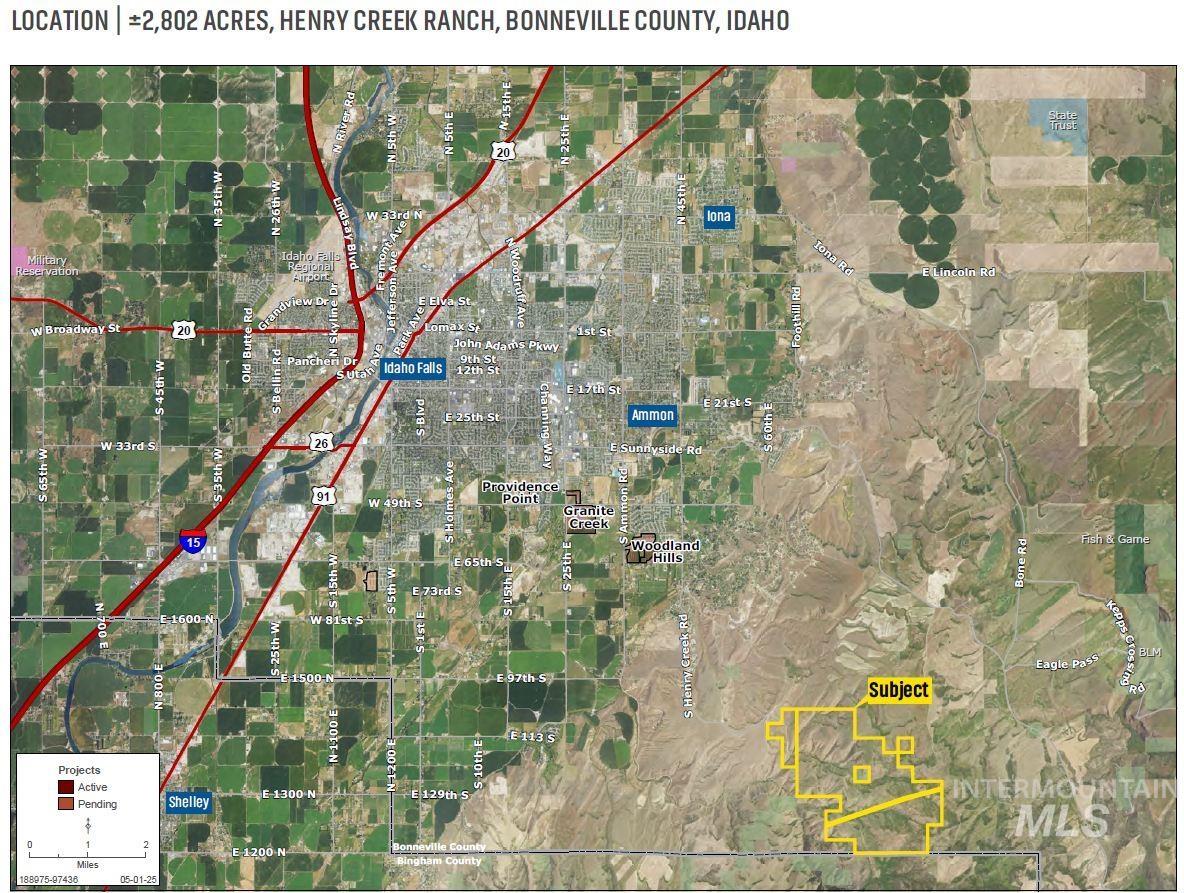 TBD S Henry Creek Road, Idaho Falls, Idaho 83406, Land For Sale, Price $5,000,000, 98963227