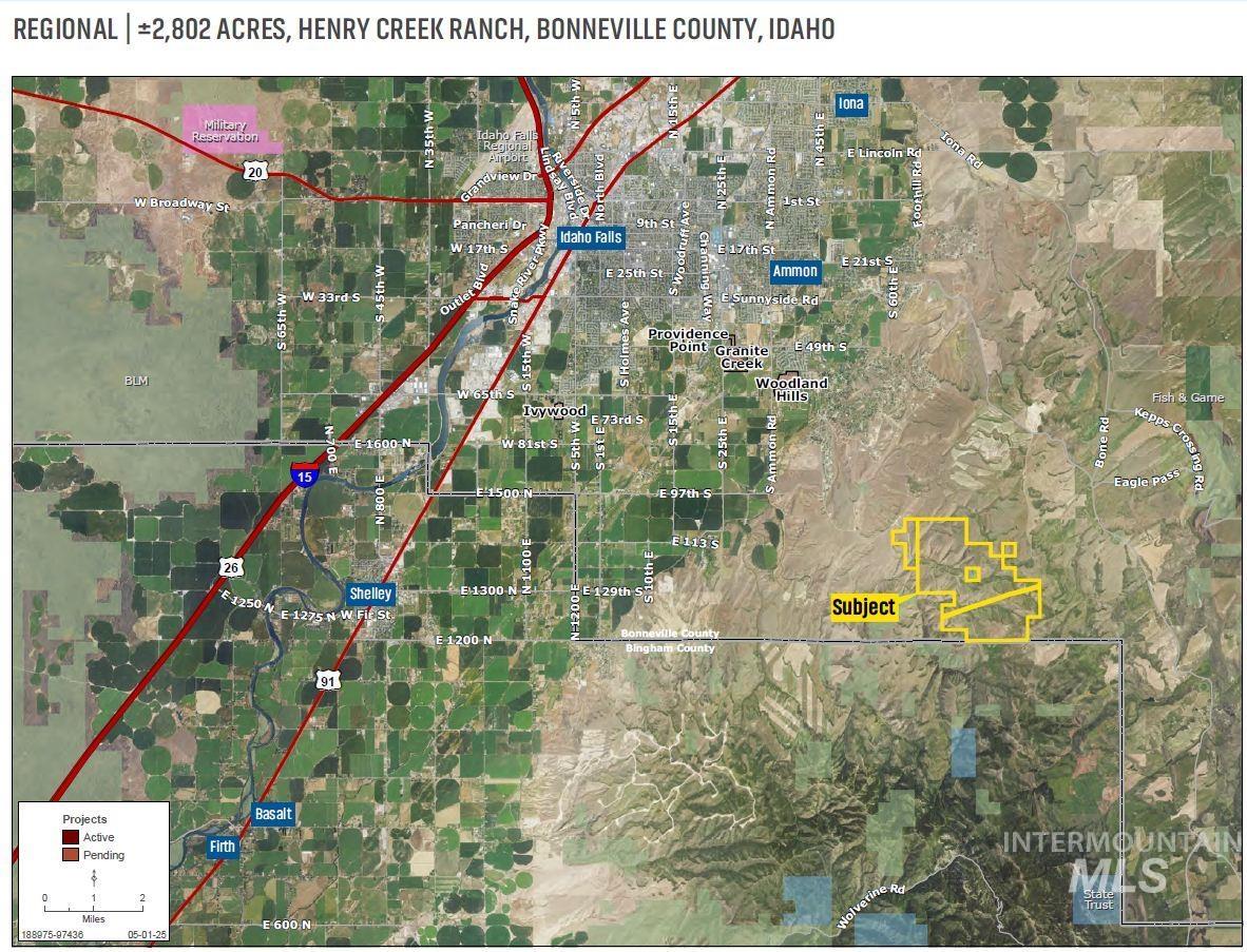 TBD S Henry Creek Road, Idaho Falls, Idaho 83406, Land For Sale, Price $5,000,000, 98963227