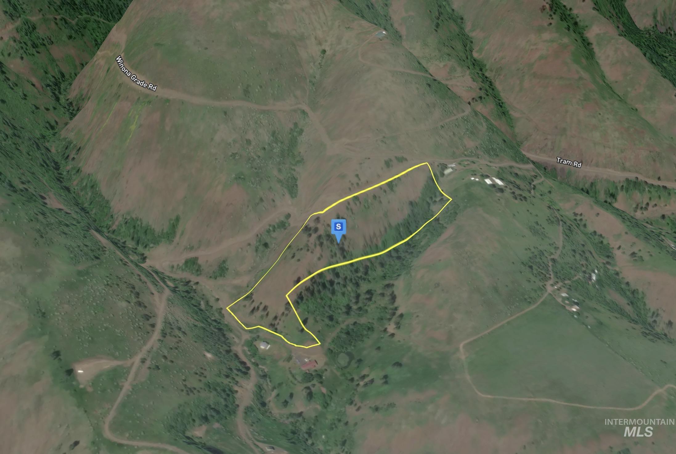 Map / location with property parcel outlined