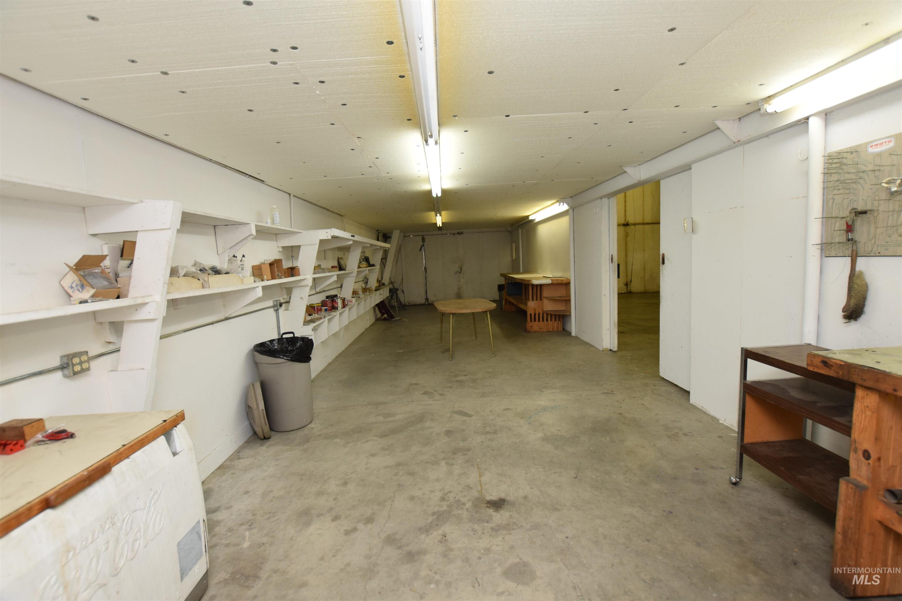 View of finished basement