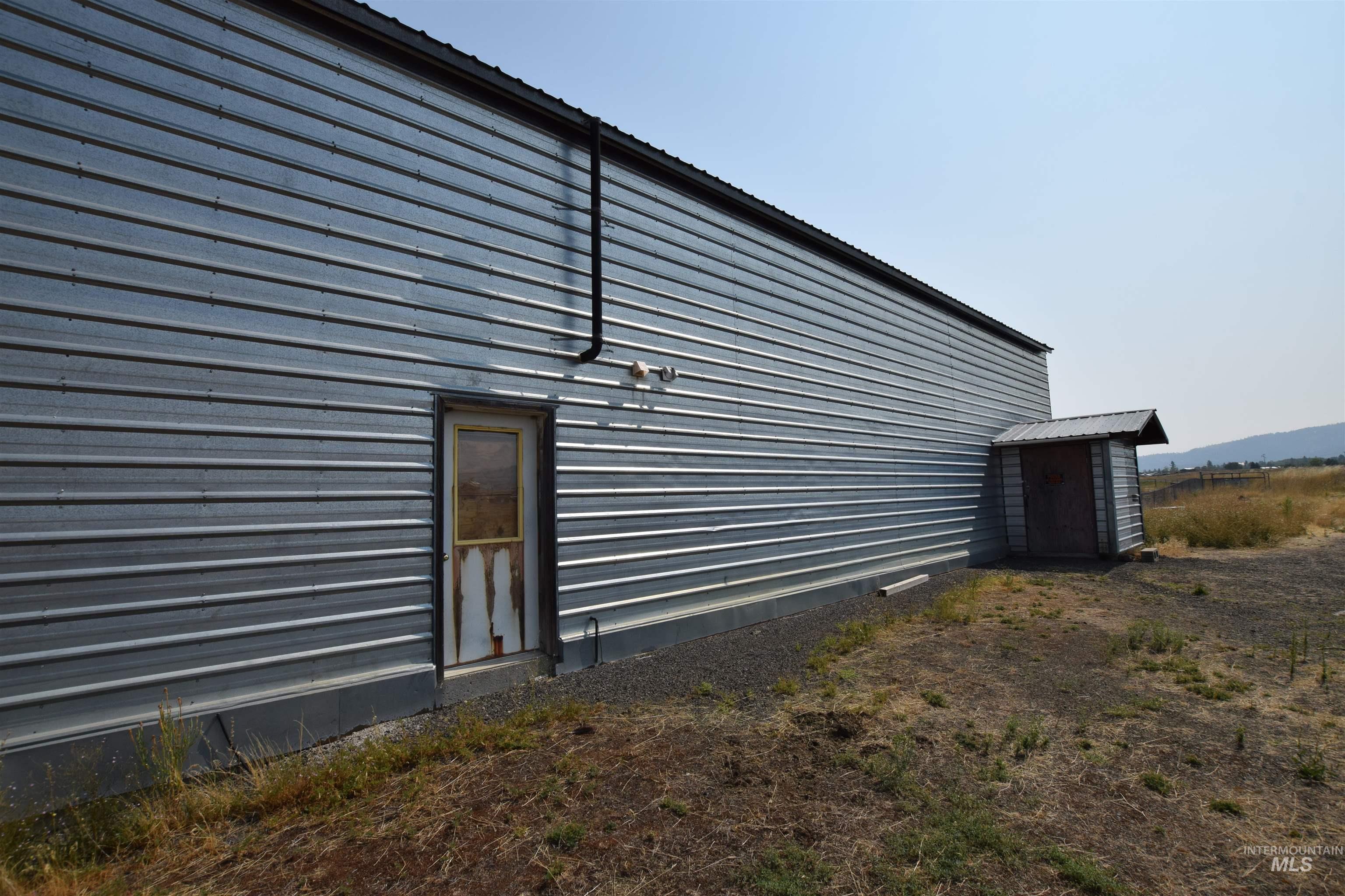 View of home's exterior with a metal roof