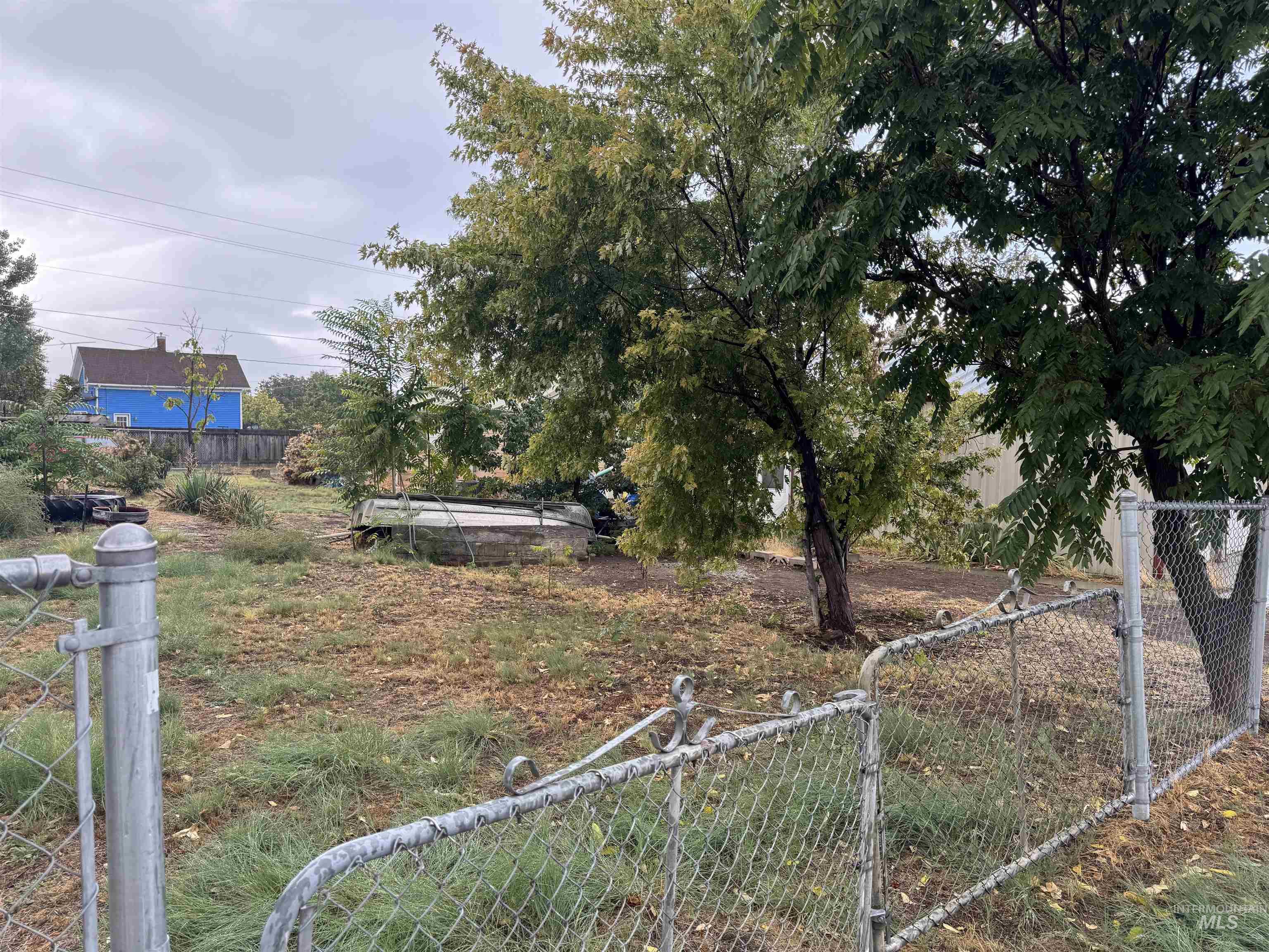 View of fenced yard