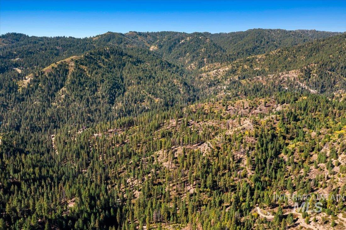 Boise National Forest aerial view of subject property