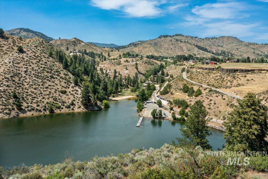 Lucky Peak Reservoir at Robie Creek Park & Boat Dock area about 10 minutes away