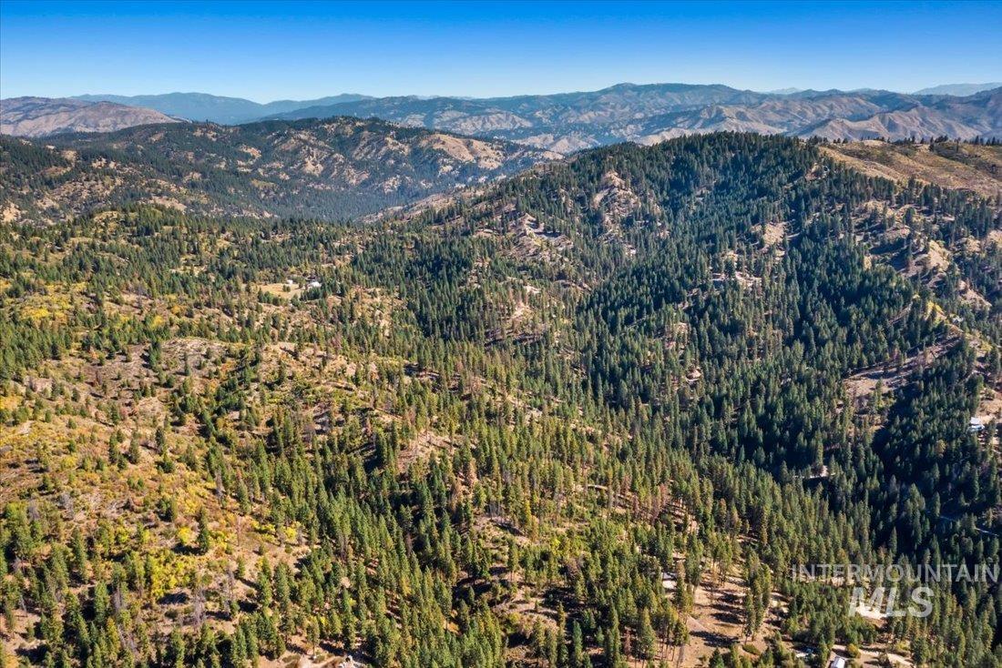 Boise National Forest aerial view of subject property