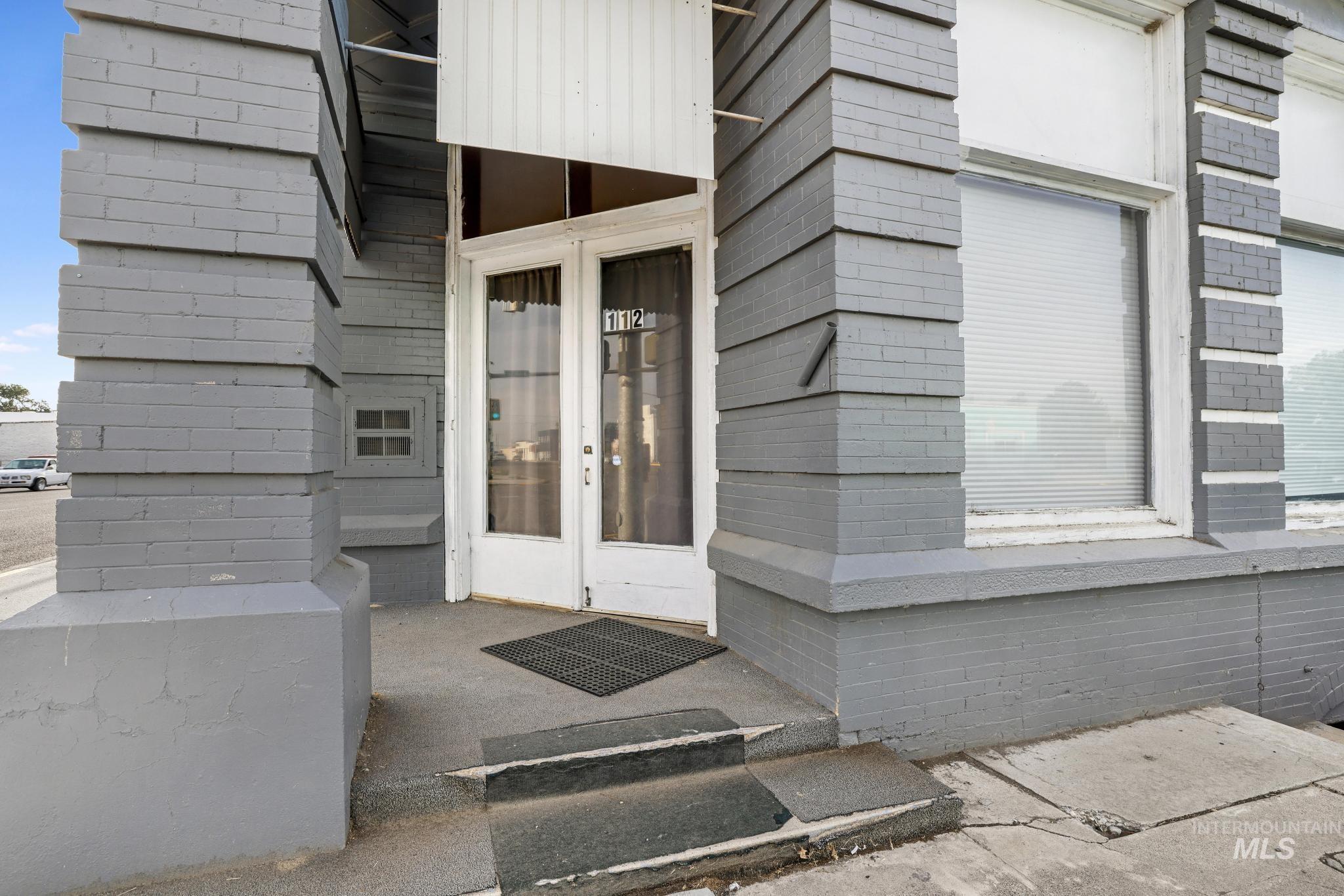 Entrance to property with french doors