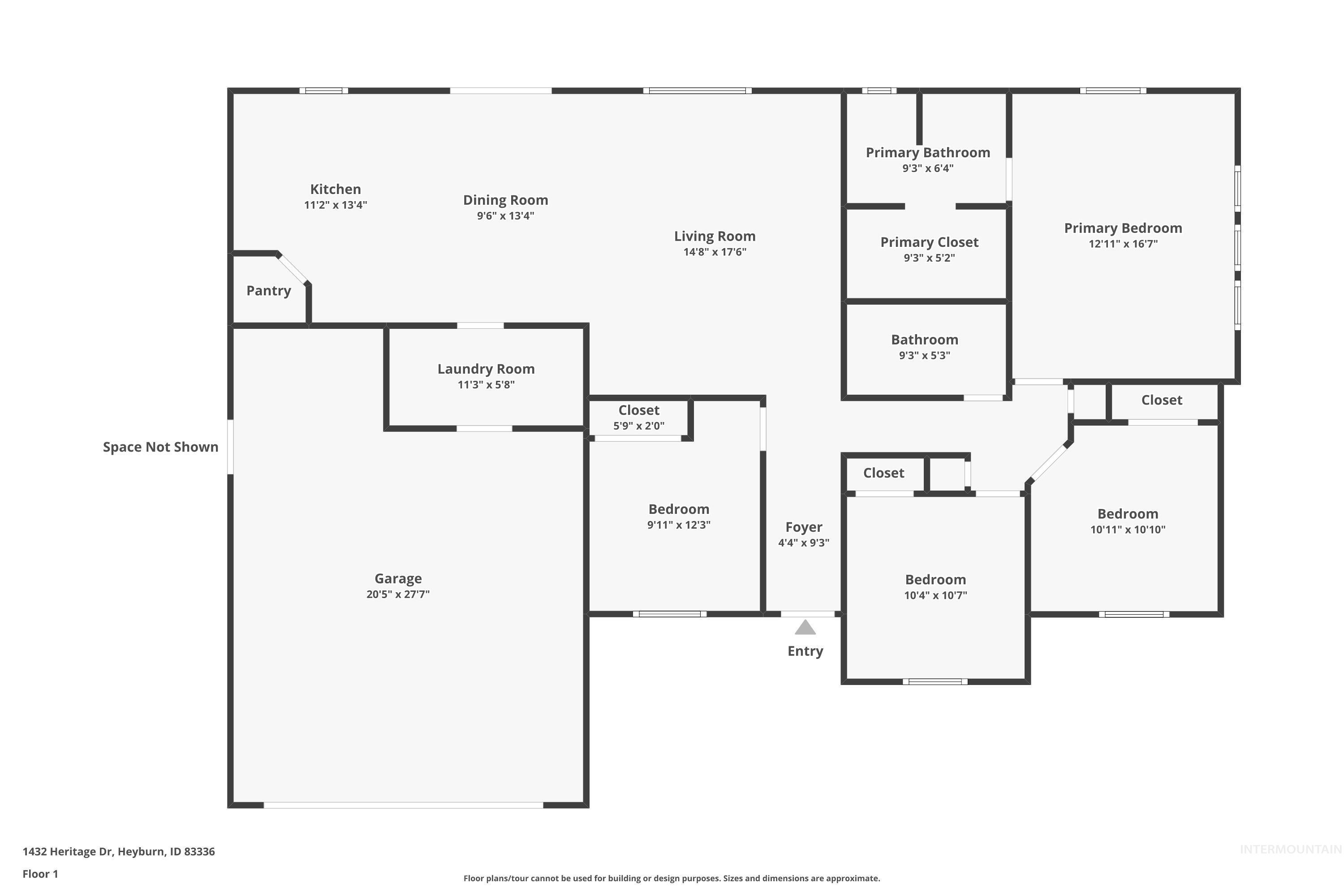 View of floor plan / room layout