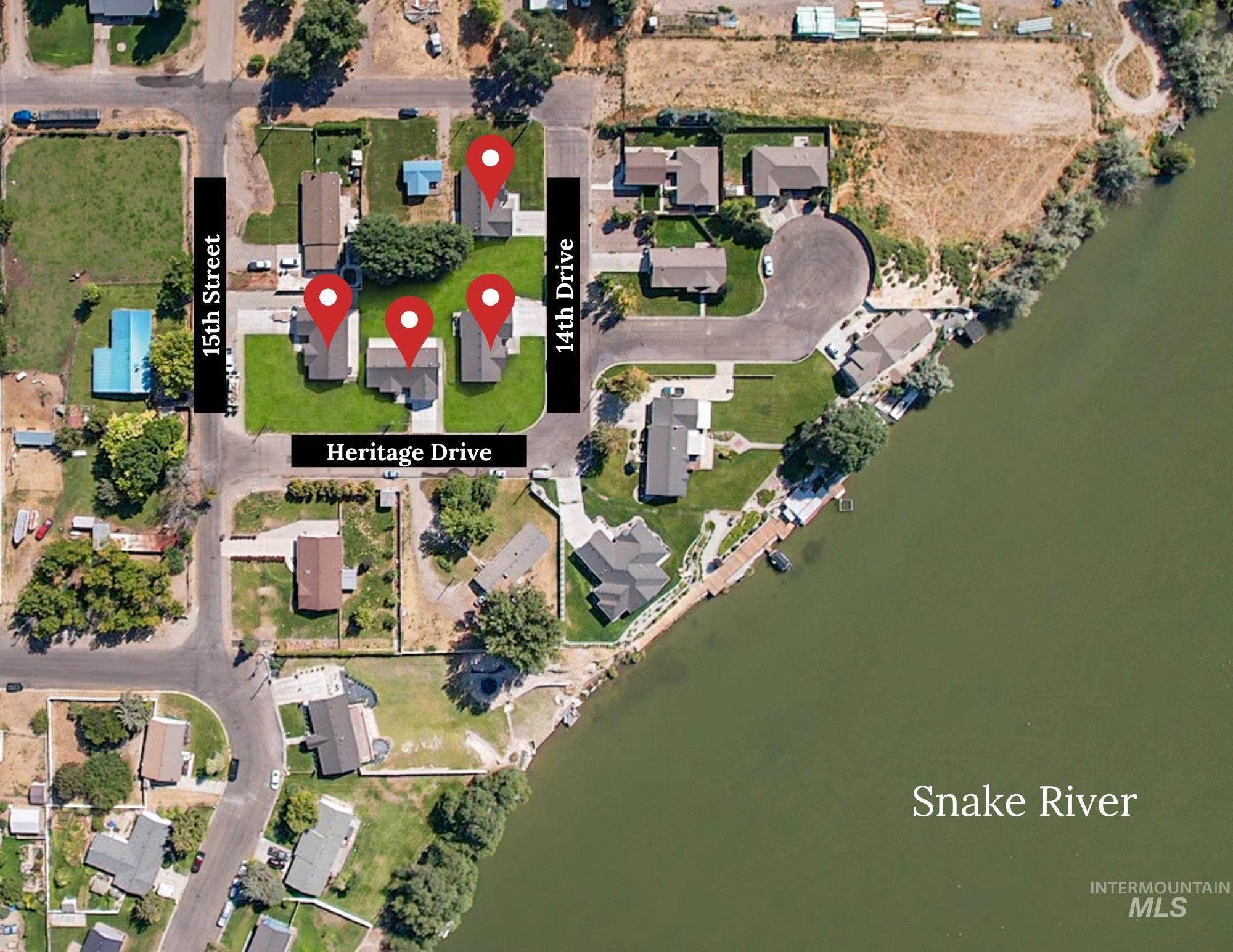 Aerial overview of property's location