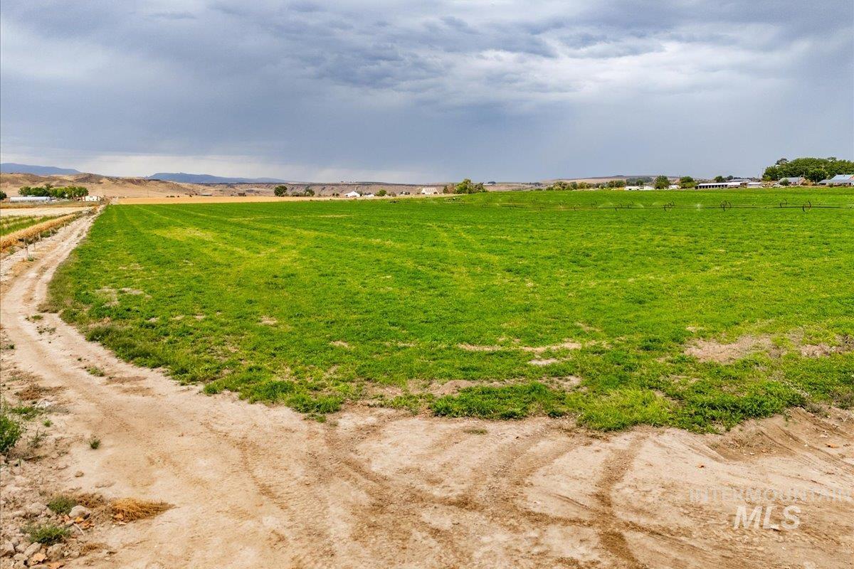 View of dirt / gravel road featuring a view of rural / pastoral area