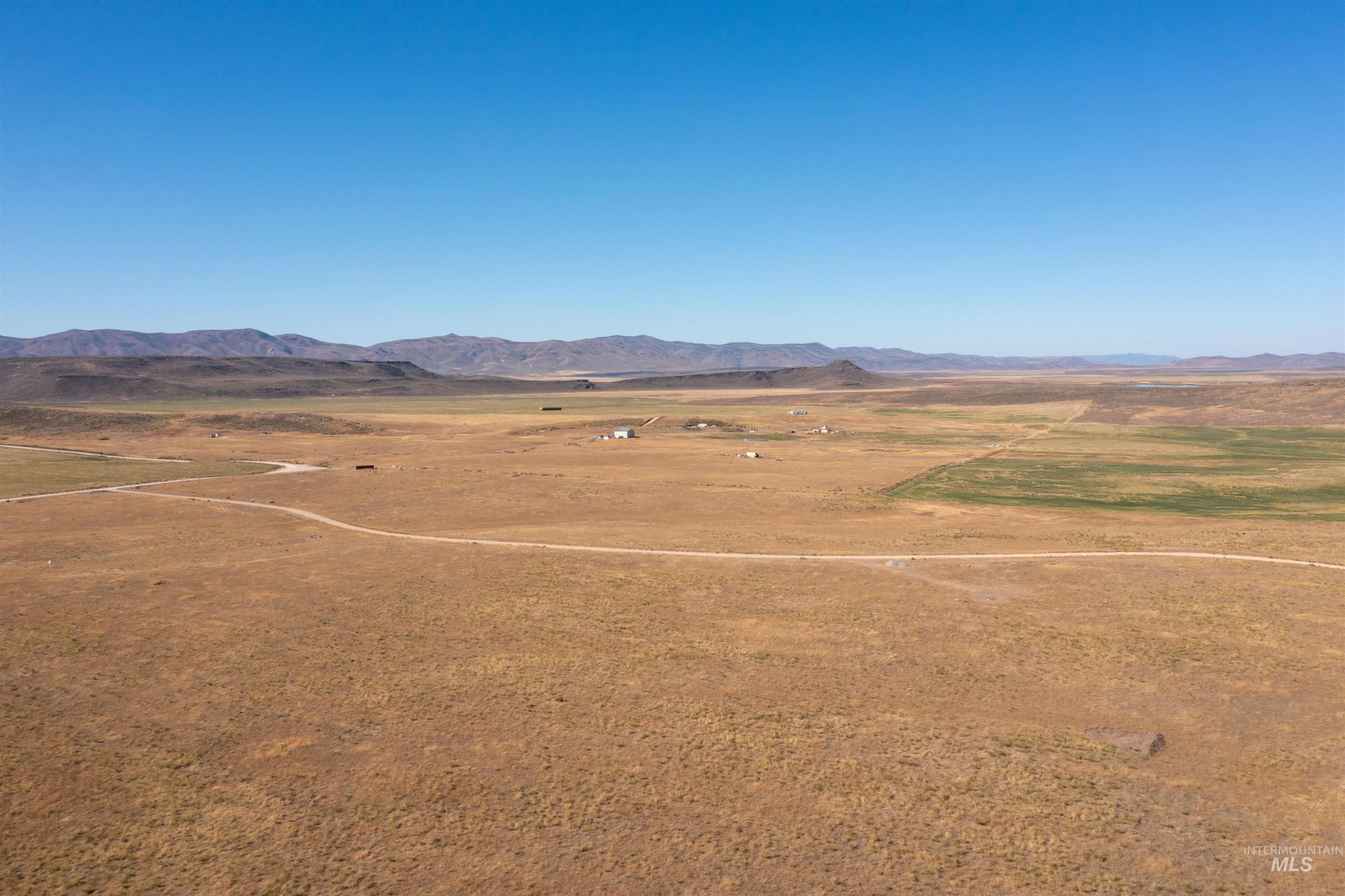 Mountain view with rural landscape