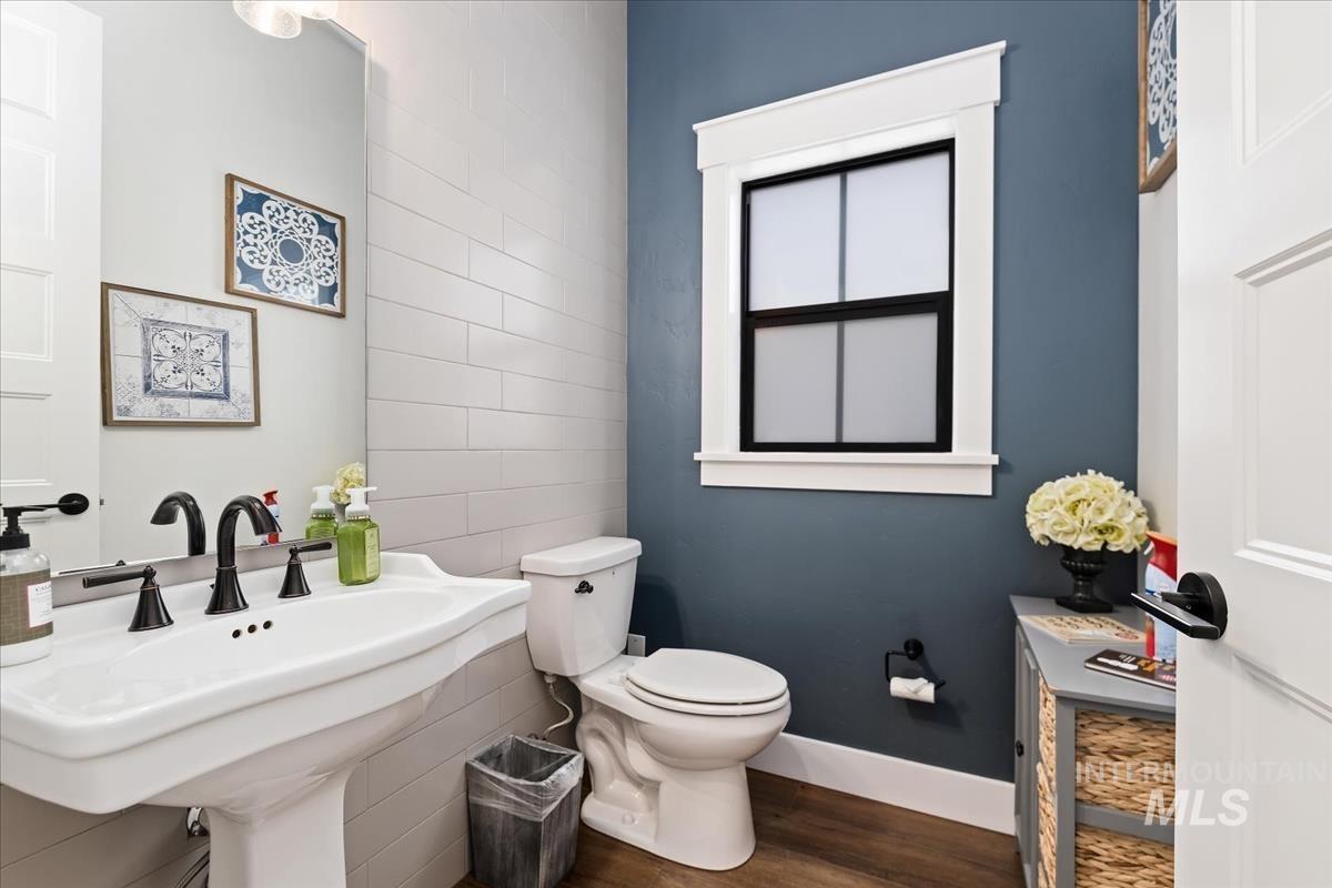Guest bath on the main level