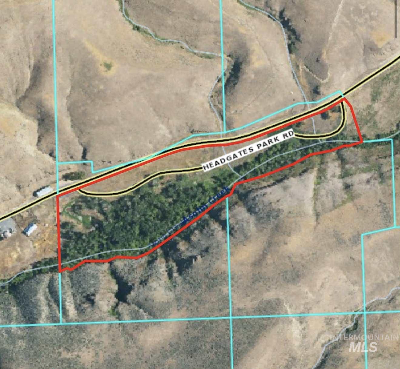 Map of property location featuring property boundaries highlighted