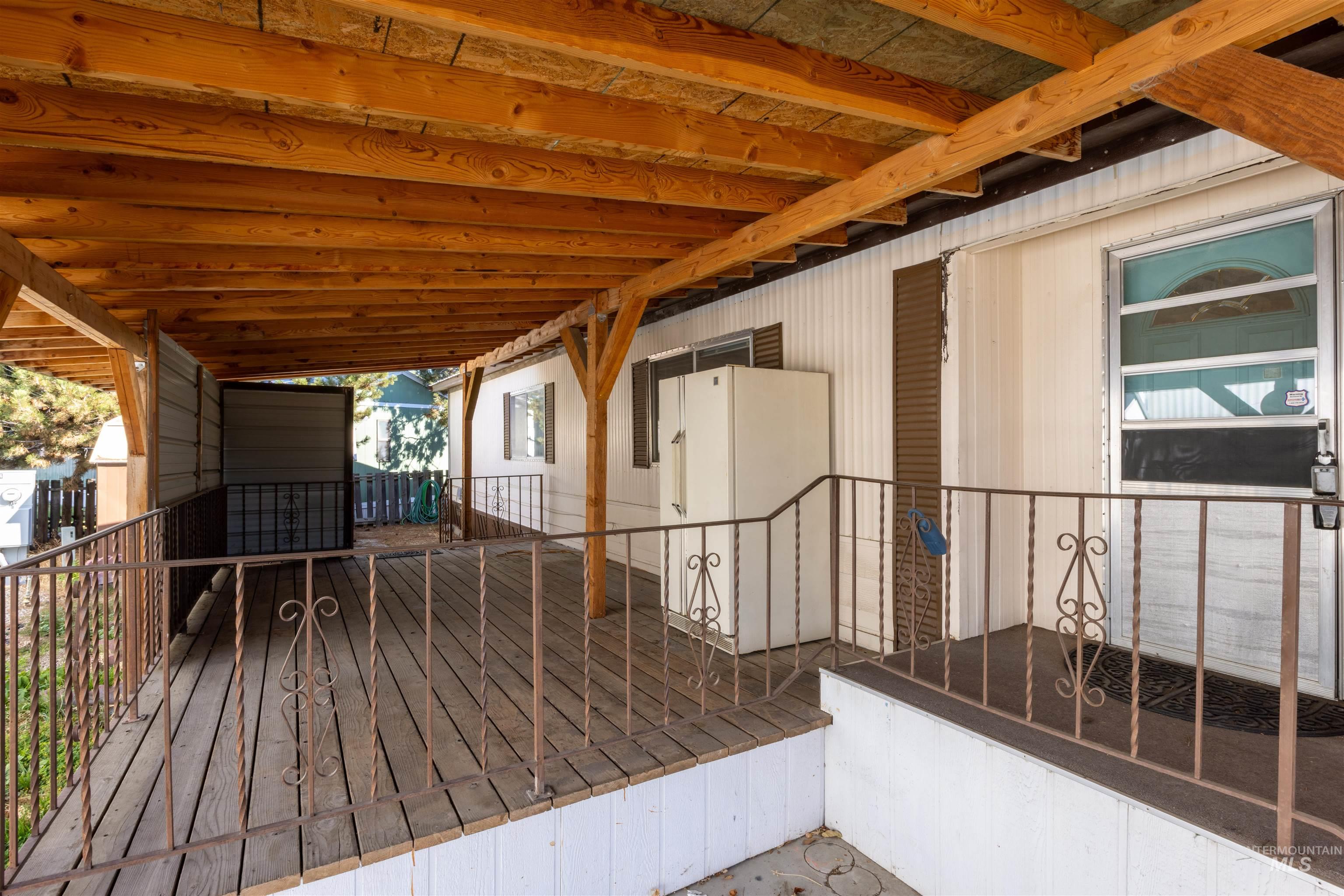 View of deck
