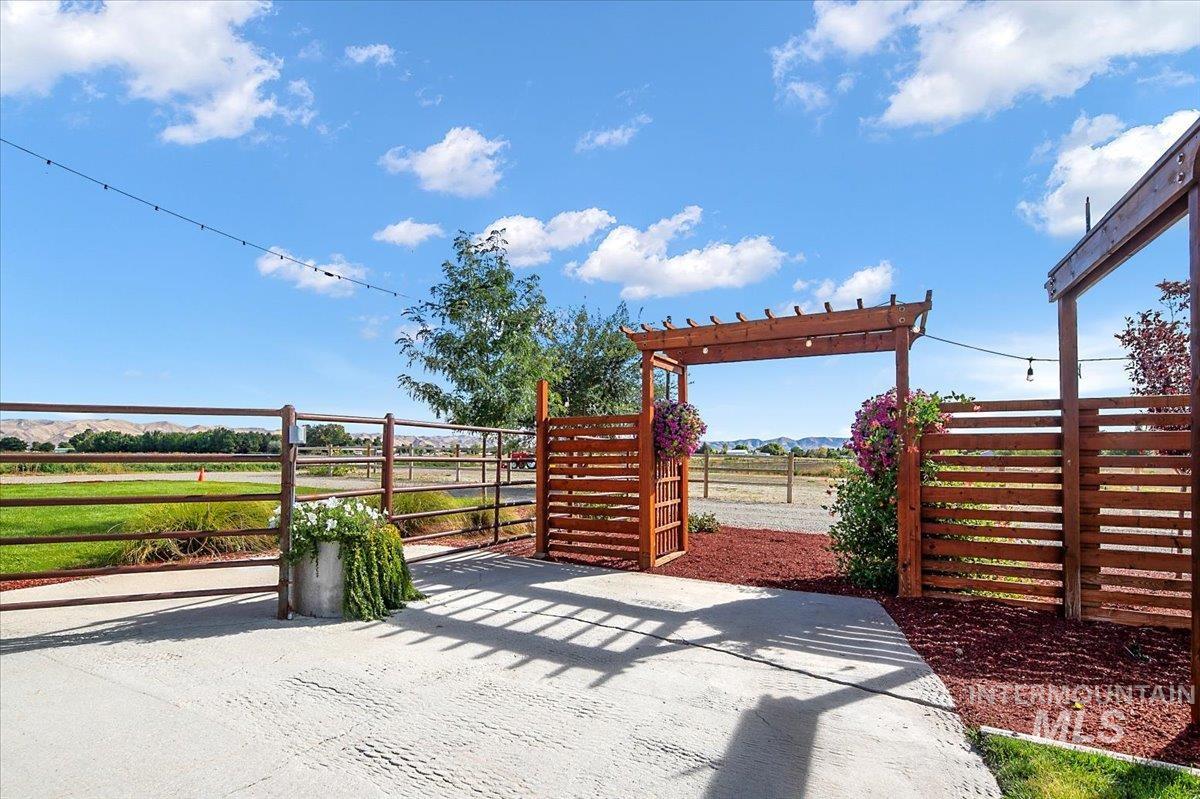 View of patio / terrace featuring a gate