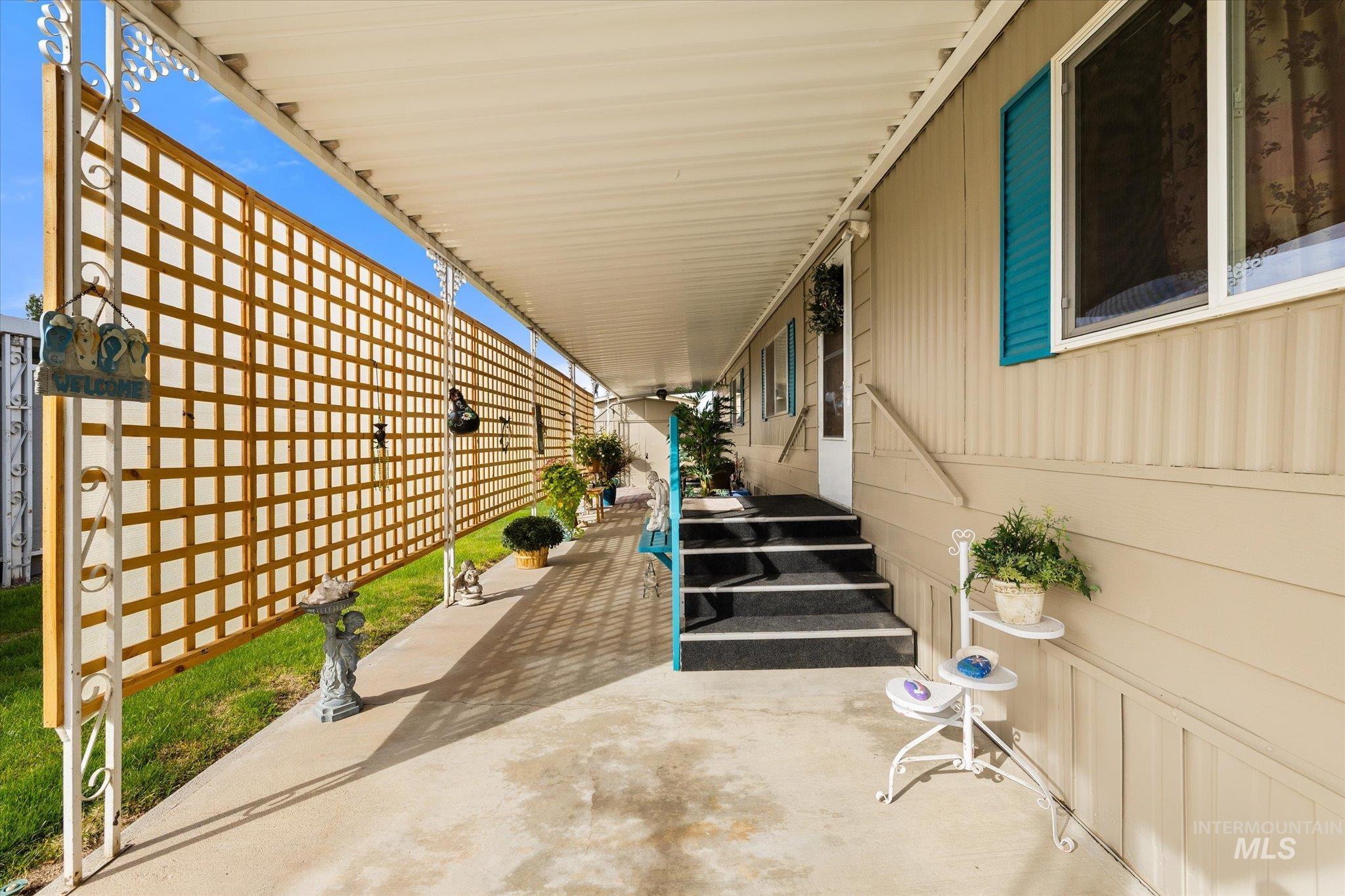 View of patio